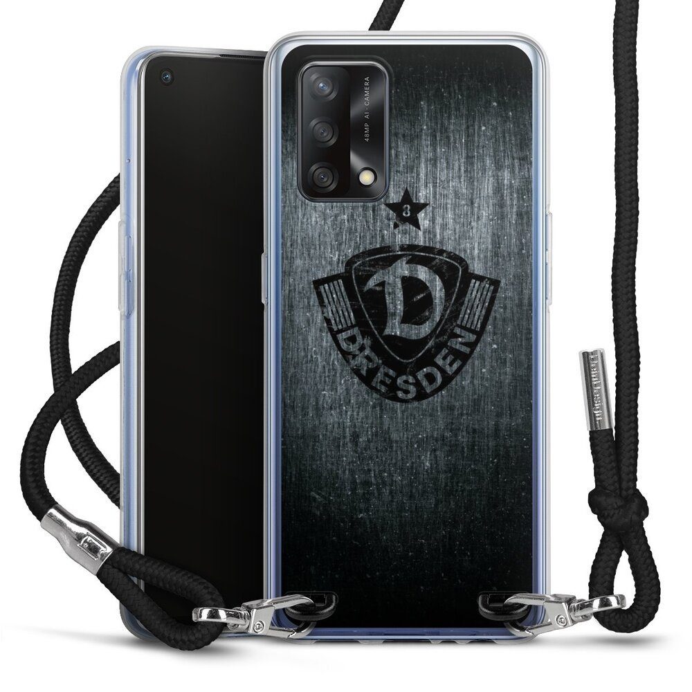 DeinDesign Handyhülle SG Dynamo Dresden Offizielles Lizenzprodukt Vintage, Oppo A74 Handykette Hülle mit Band Case zum Umhängen Cover mit Kette