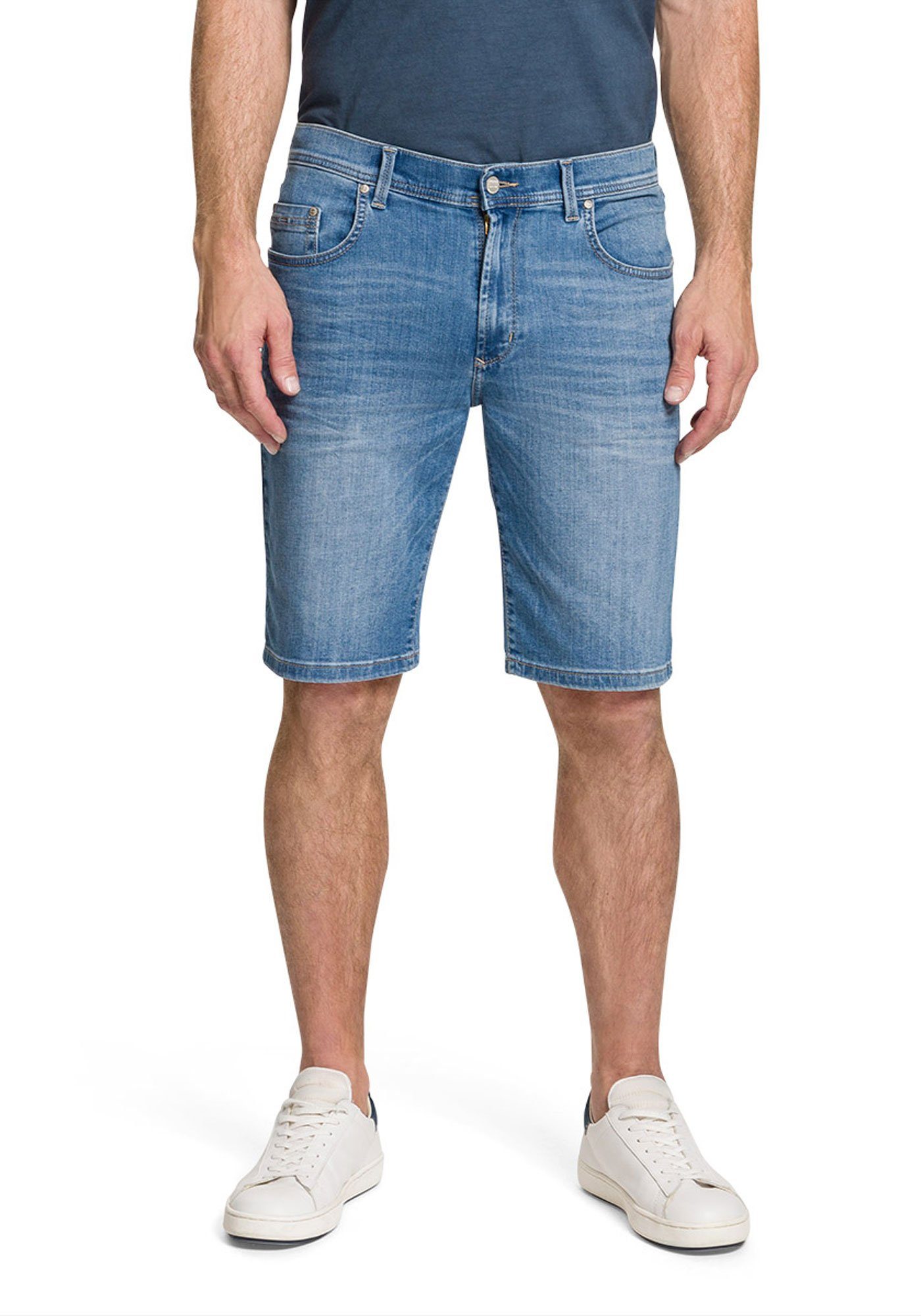 Pioneer Authentic Jeans Jeansshorts Finn Megaflex Denim Bermuda Summer Blue Used