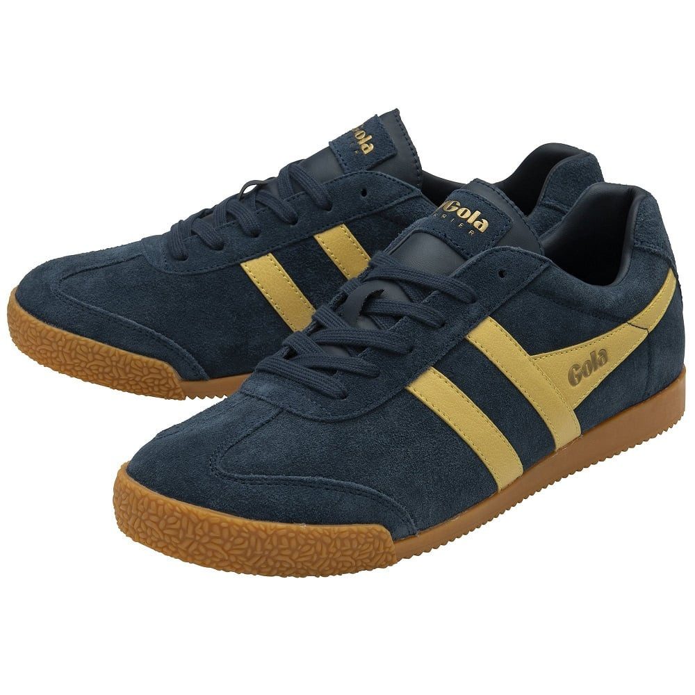 Gola Harrier Suede-Leder 2025 navyblau/gelb Herren Sneaker