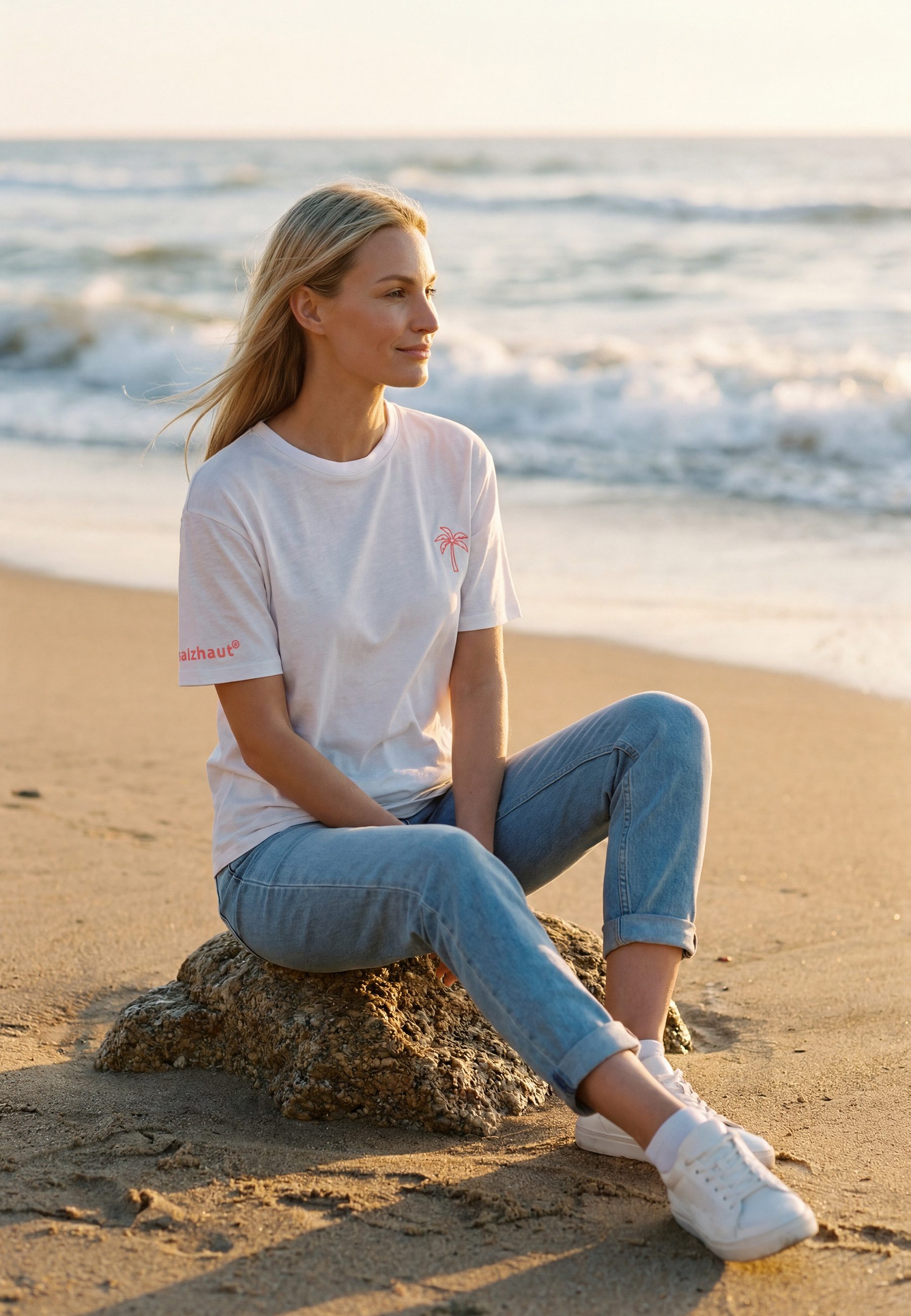 salzhaut T-Shirt BABUTZ Damen Relaxed-Fit salzhaut T-Shirt – bequeme Qualität und nordisch klares Design