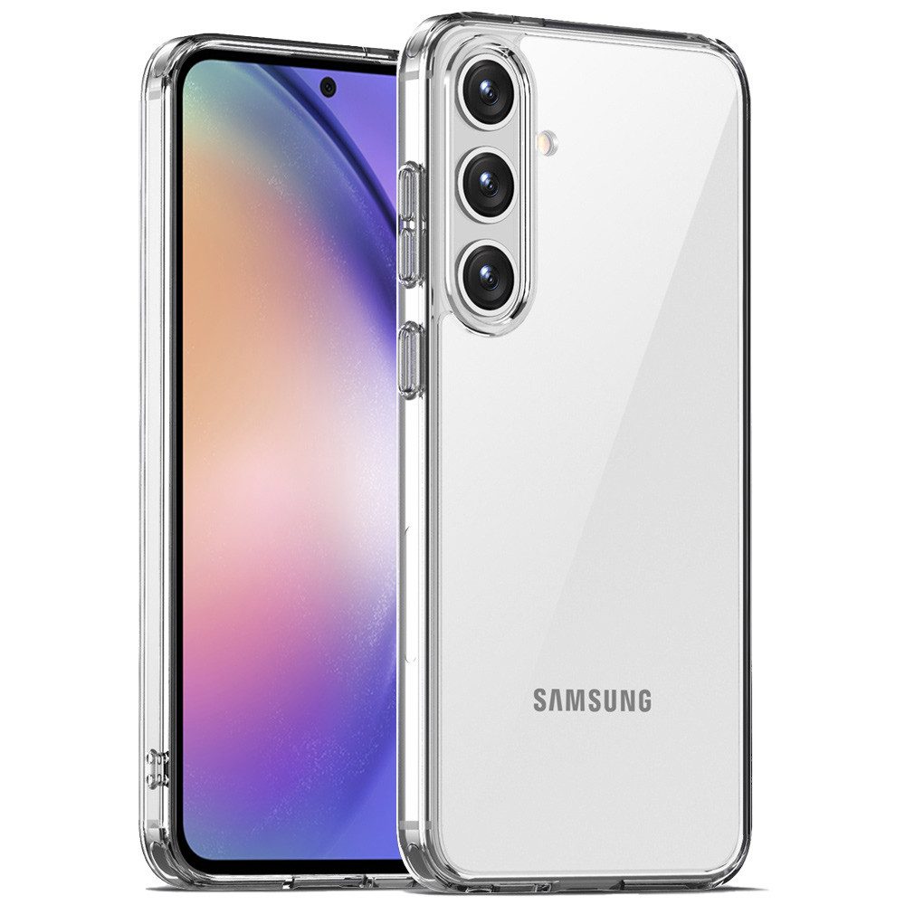 FITSU Handyhülle für Samsung Galaxy A54 Hülle Transparent Durchsichtige Schutzhülle 6,4 Zoll, Durchsichtige Handyhülle für Samsung Galaxy A54 Case Hybrid Cover