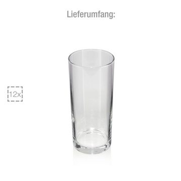 SÄNGER Gläser-Set Merlot Trinkgläser, Glas, Longdrink Gläser mit schlichtem Design, zeitlos, spülmaschinengeeignet
