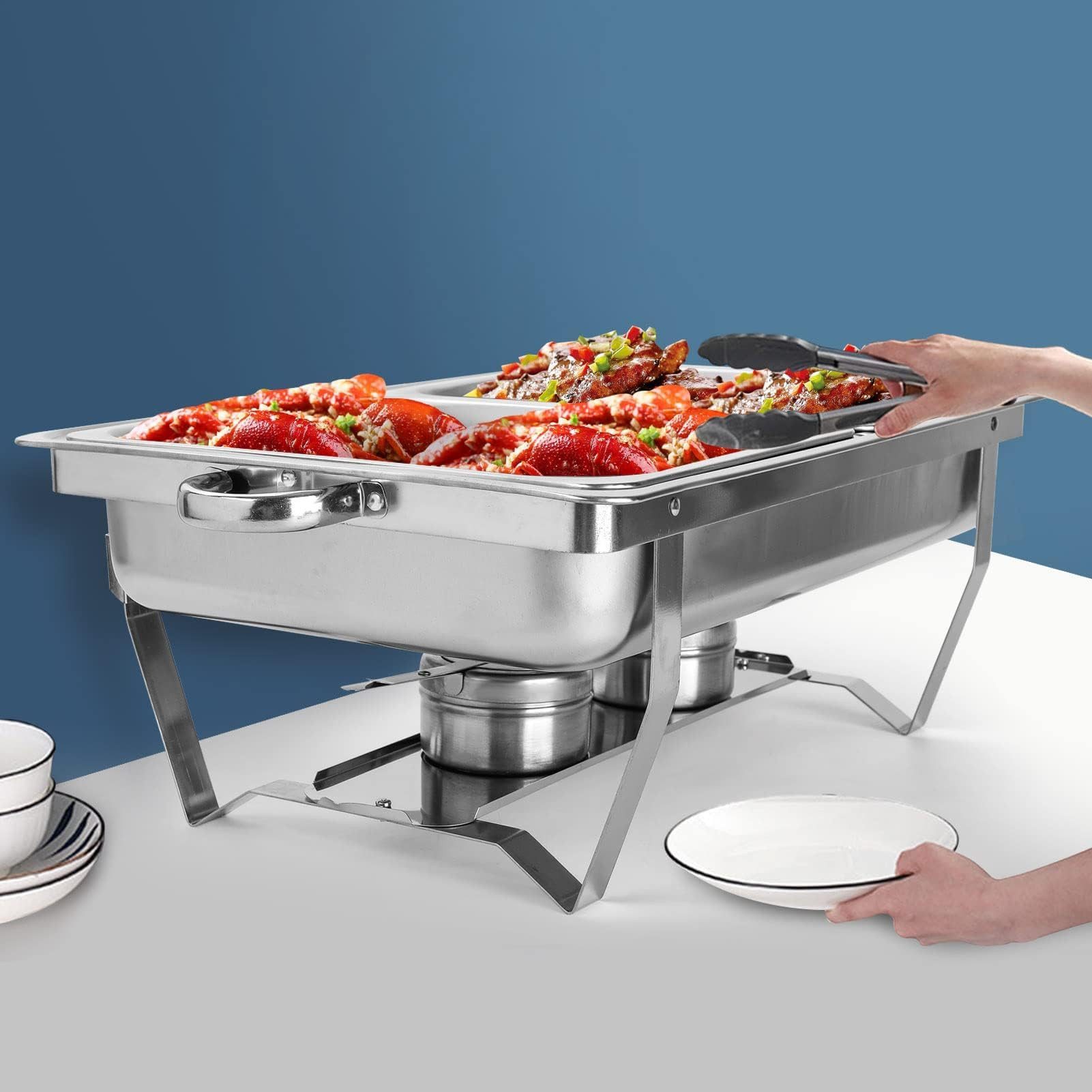 Youyijia Speisenwärmer 9L Buffetwärmer Speisenwärmer aus Edelstahl mit für Catering