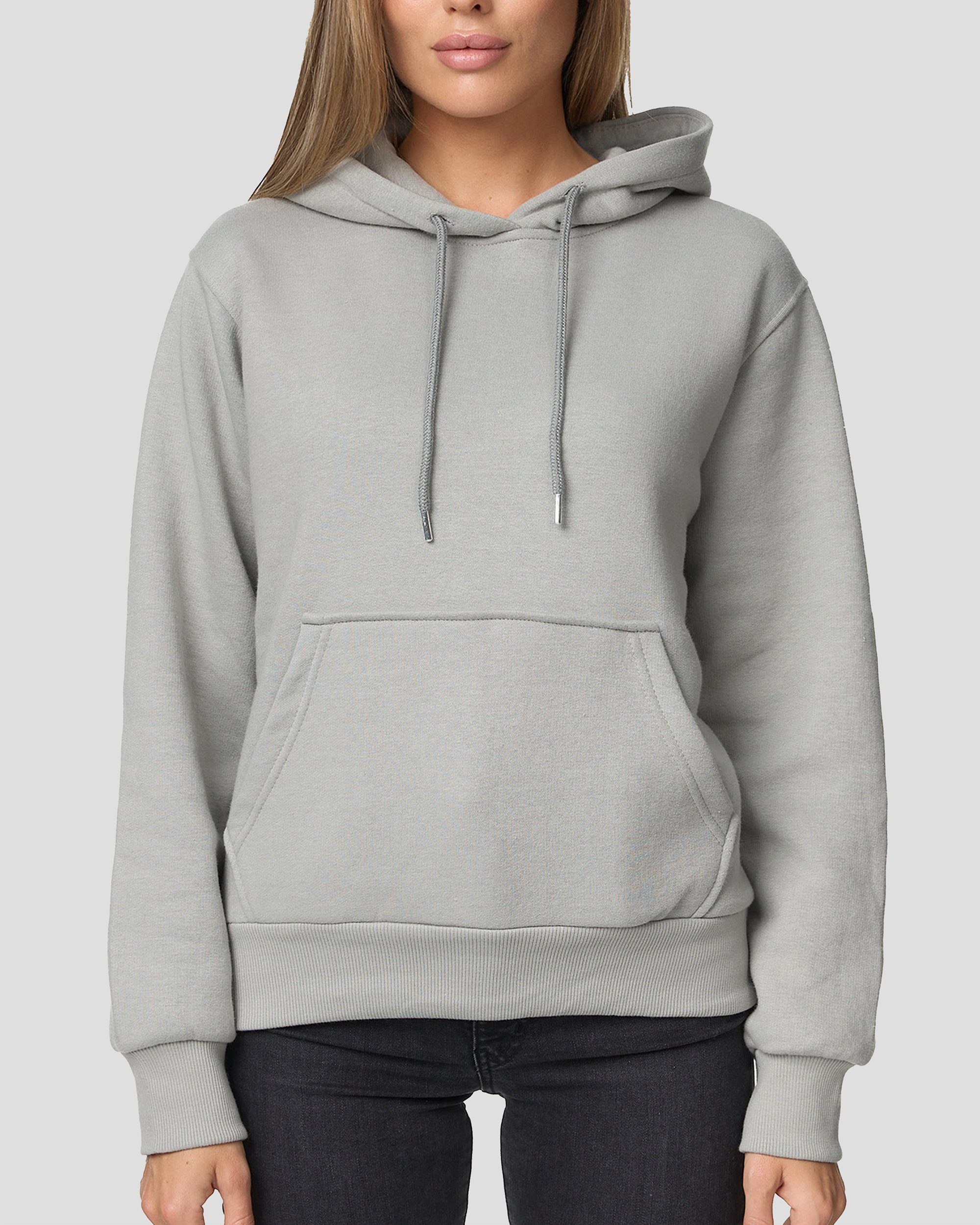 Smith & Solo Kapuzensweatshirt Hoodie Damen Kapuzenpullover (1-tlg) mit Kangurutasche, mit Kapuze, Slim Fit