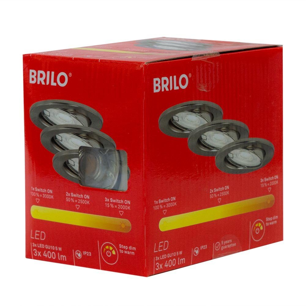 LED-Leuchtmittel 3 x Briloner LED Einbaustrahler günstig online kaufen