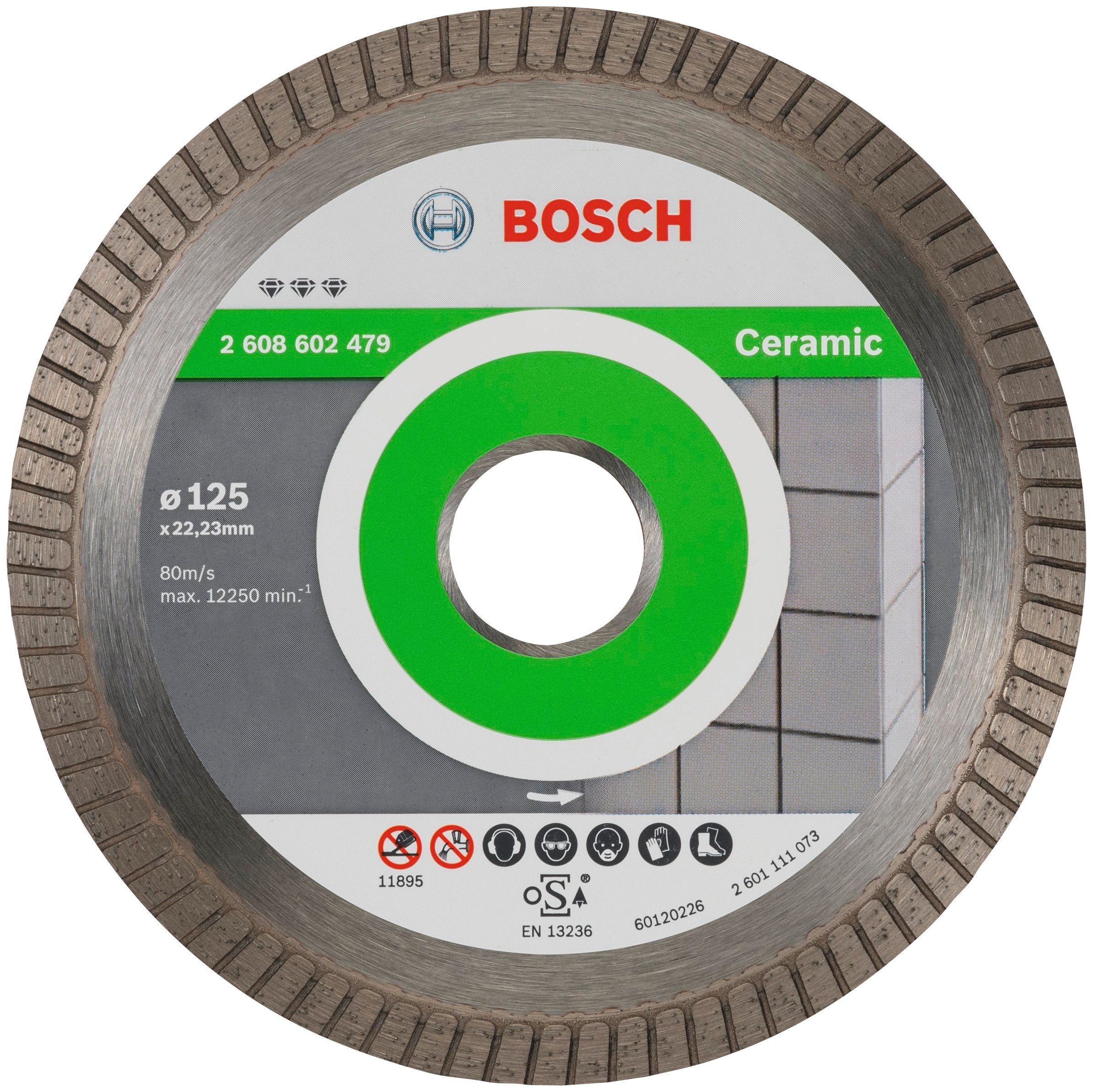Bosch Professional for Diamanttrennscheibe Turbo Ceramic Best Extra-Clean