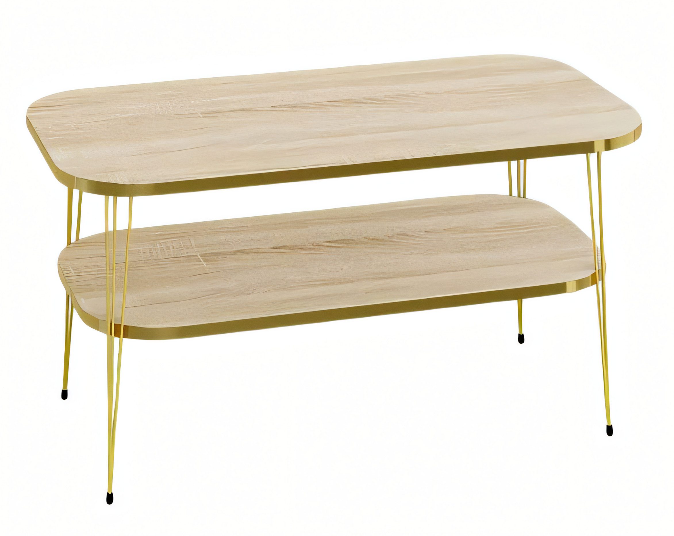 JVmoebel Couchtisch Moderner Holztisch in elegantem Braun für Wohnzimmer und Büro (Packung), Made in Europe