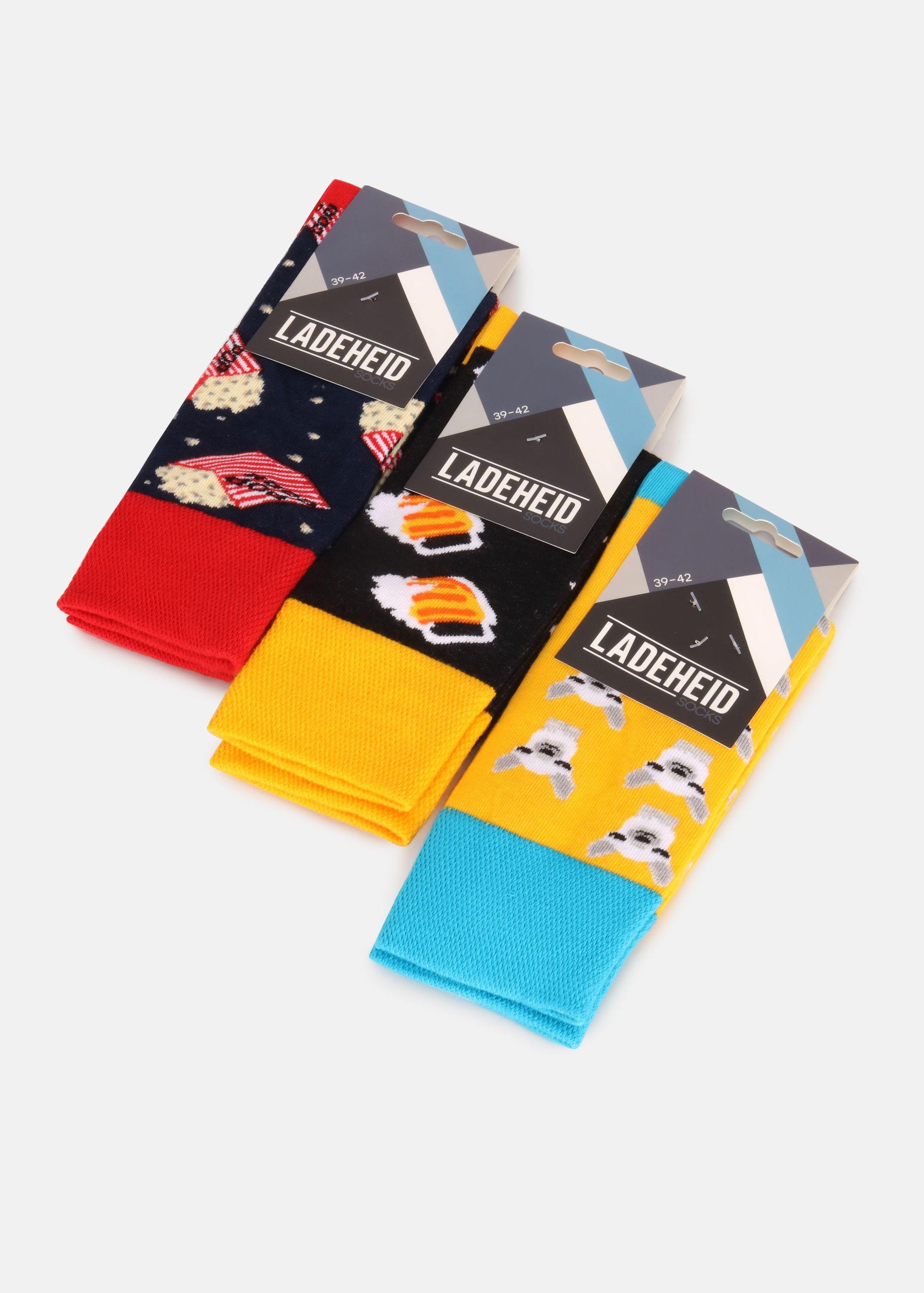 Ladeheid Socken Damen und Herren 3er Pack Socken AT006
