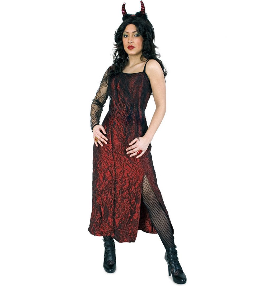 Fries Hexen-Kostüm Höllenbraut Teufelin Kostüm Kleid Halloween Karneval Fas günstig online kaufen