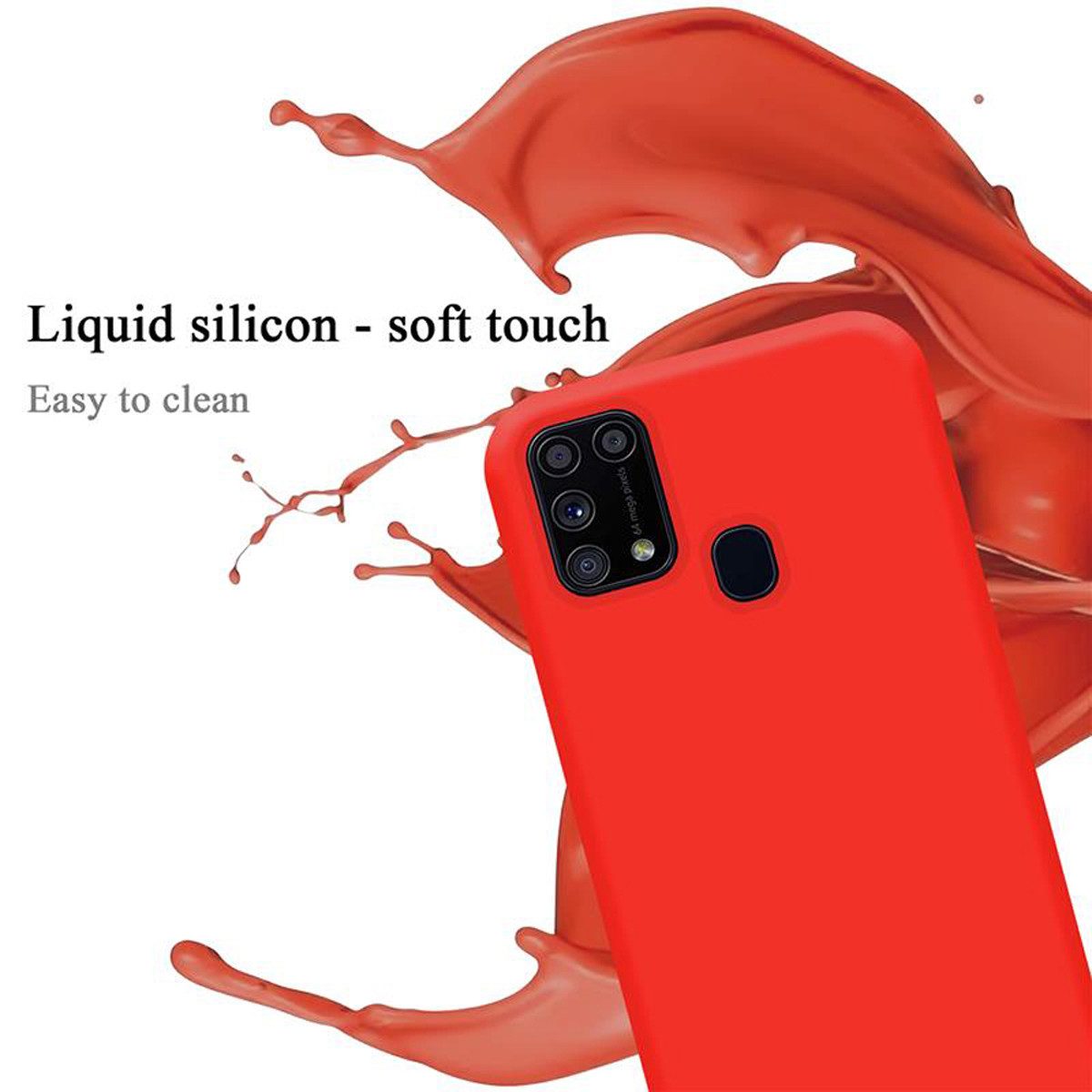 Cadorabo Handyhülle für Samsung Galaxy M31 Hülle Samsung Galaxy M31, Flexible Hülle TPU Silikon Schutzhülle Back Cover Case