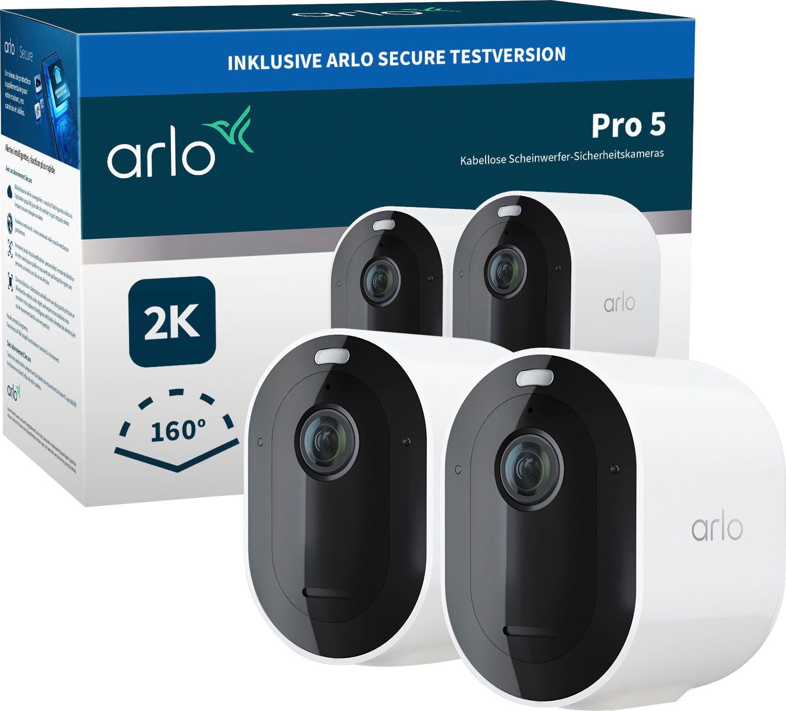 Überwachungskamera ARLO (Außenbereich, Innenbereich) Spotlight Pro 5 2er Set