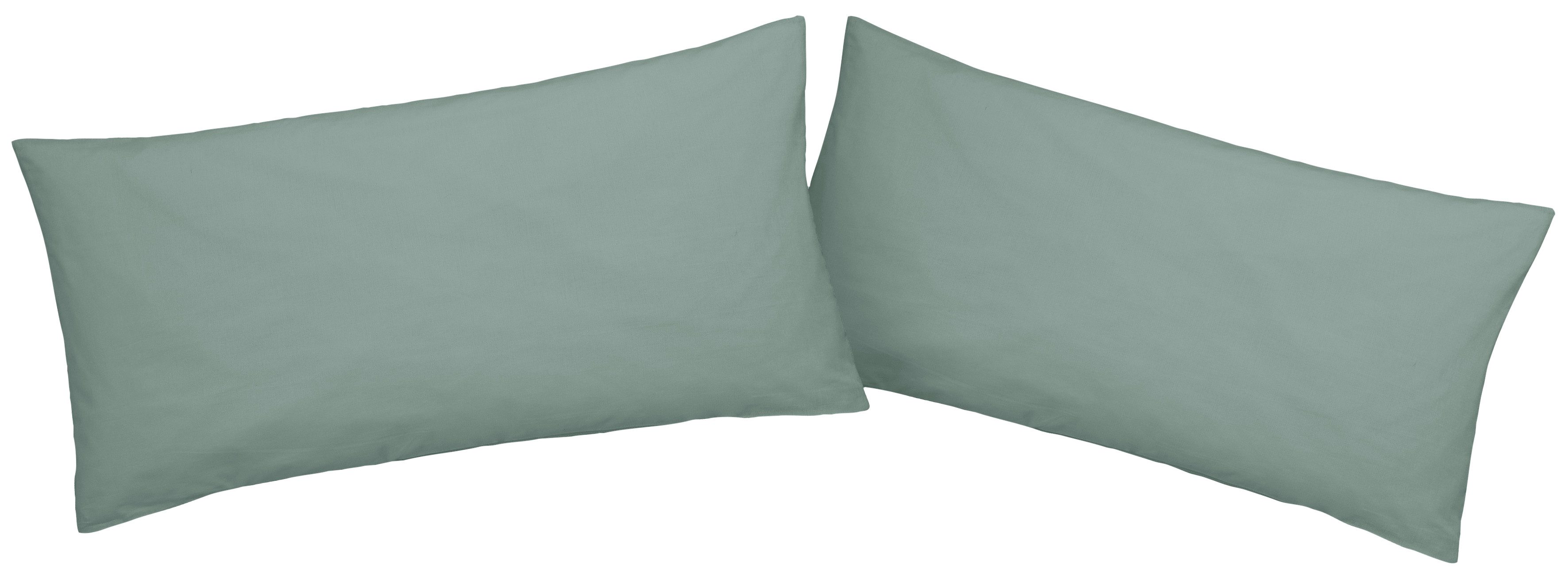 OTTO home Kissenbezüge Luisa., (2 Stück), aus 100% Baumwolle, mit Reißverschluss, atmungsaktiv, uni