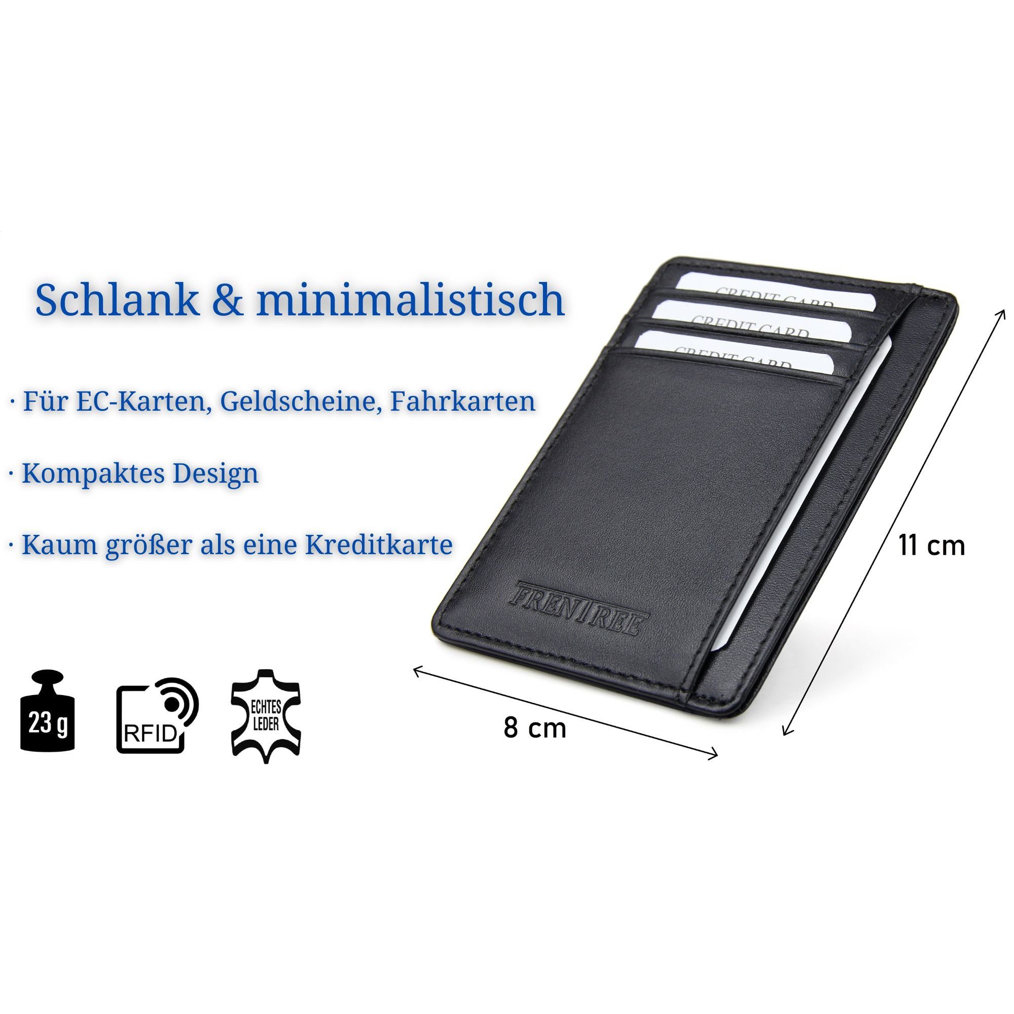 Frentree Kartenetui "Mini"-Geldbörse, minimalistischer Kartenhalter aus günstig online kaufen