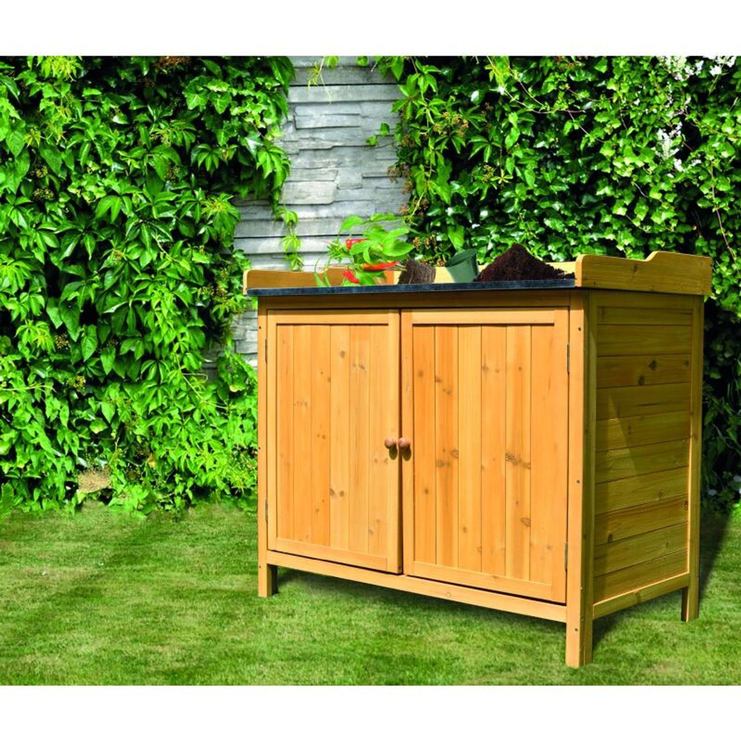 BURI Pflanztisch Pflanztisch Holz Hochbeet Kasten günstig online kaufen