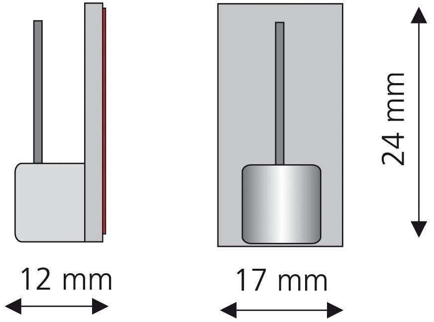 Liedeco Klebeträger, Vitragen-Bistrostangen, (Set, 4-tlg), für günstig online kaufen