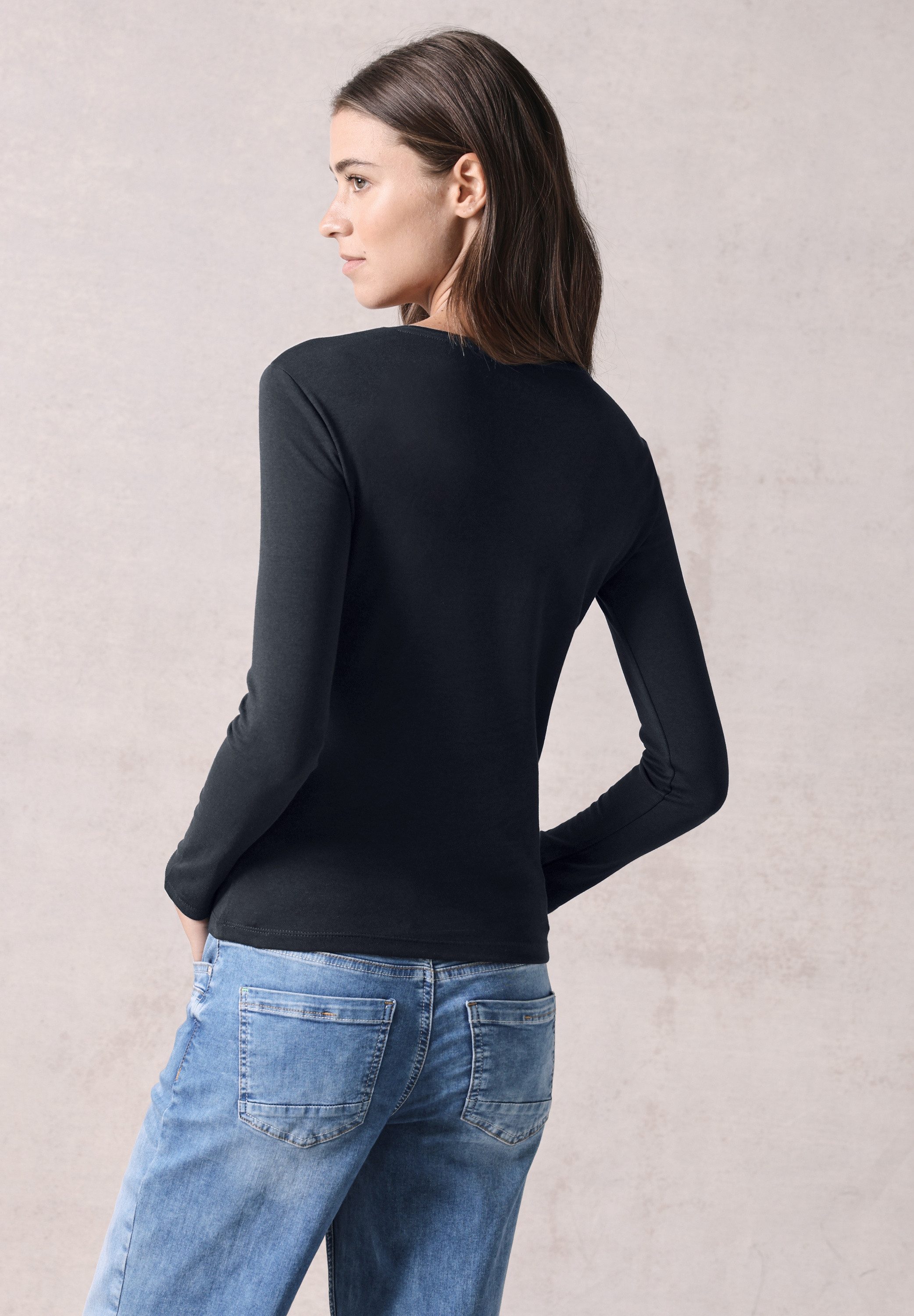 Cecil Langarmshirt, aus reiner Baumwolle günstig online kaufen