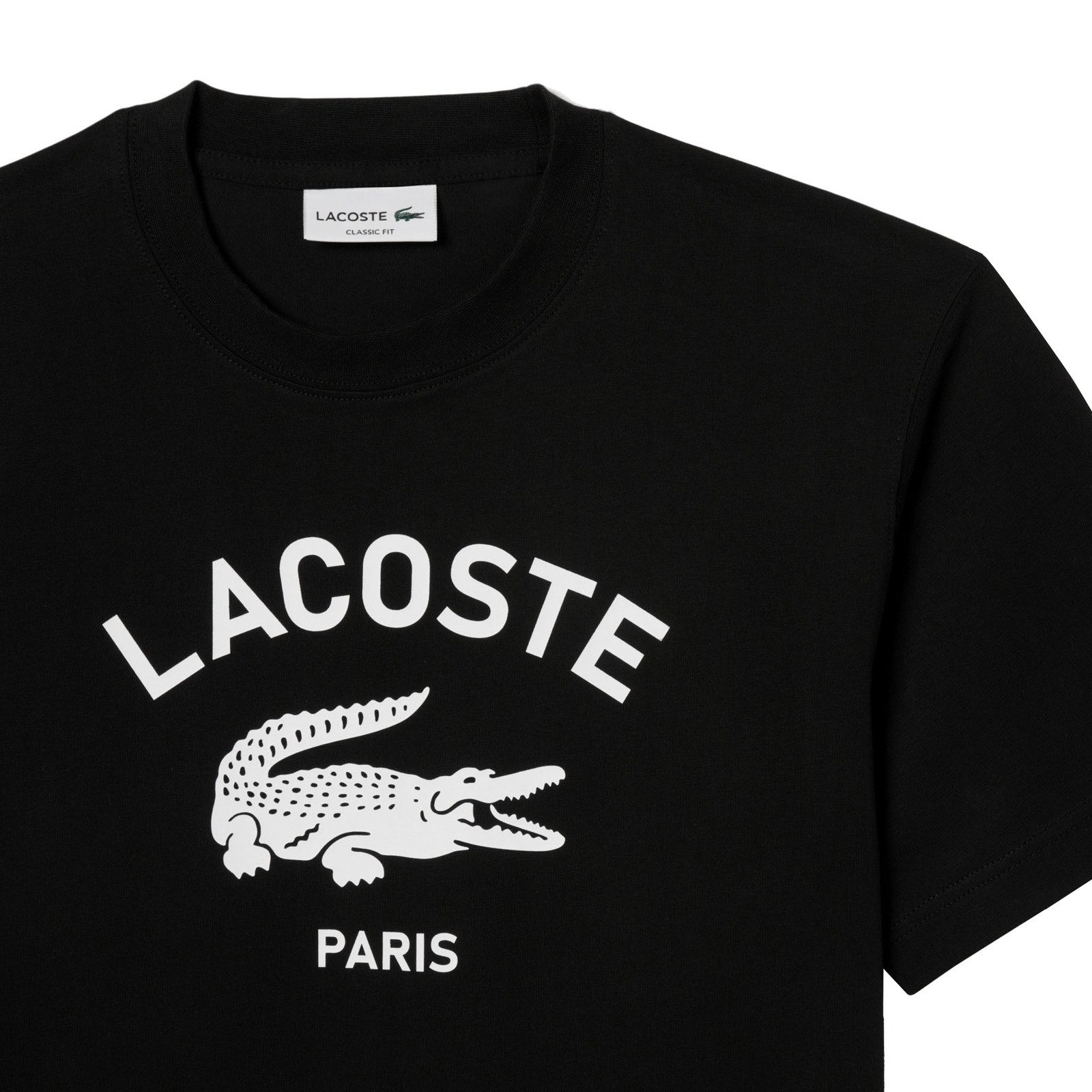 Lacoste Kurzarmshirt T-Shirt mit großem Krokodil-Print günstig online kaufen