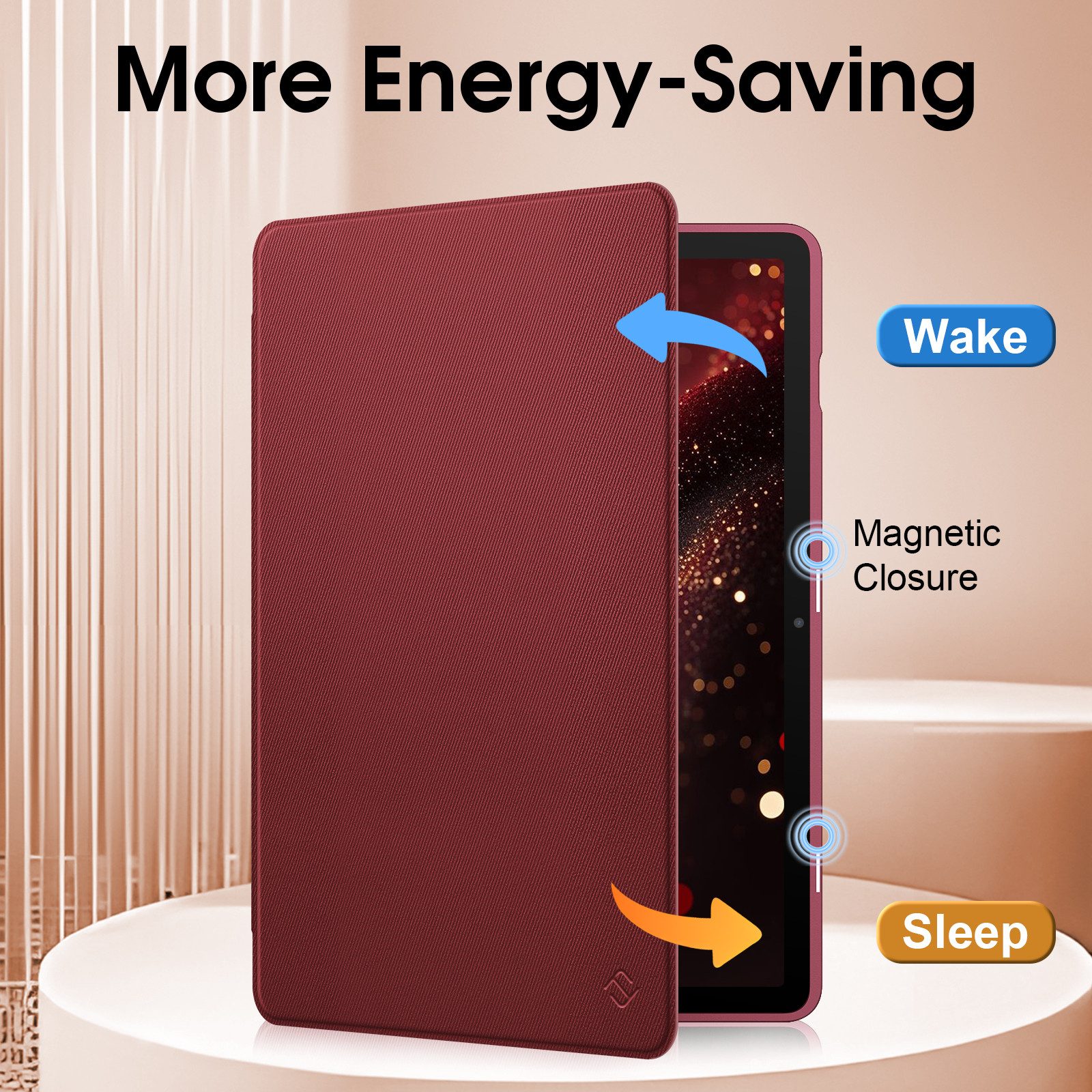 Fintie Tablet-Hülle für Samsung Galaxy Tab S10 Lite/S10 FE 10.9" 2025/S9 FE 10.9"/S9 11", mit S Pen Halter, Slim TPU Folio Tablet Schutzhülle mit Standfunktion – Bild 5 von 5