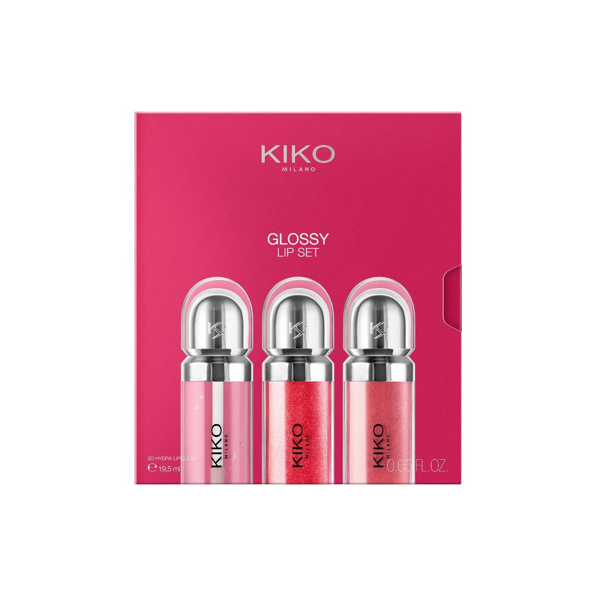 KIKO Milano Lipgloss-Set GLOSSY LIP SET - Lippen-Make-up Set - 101 glossy essentials, 3-tlg.