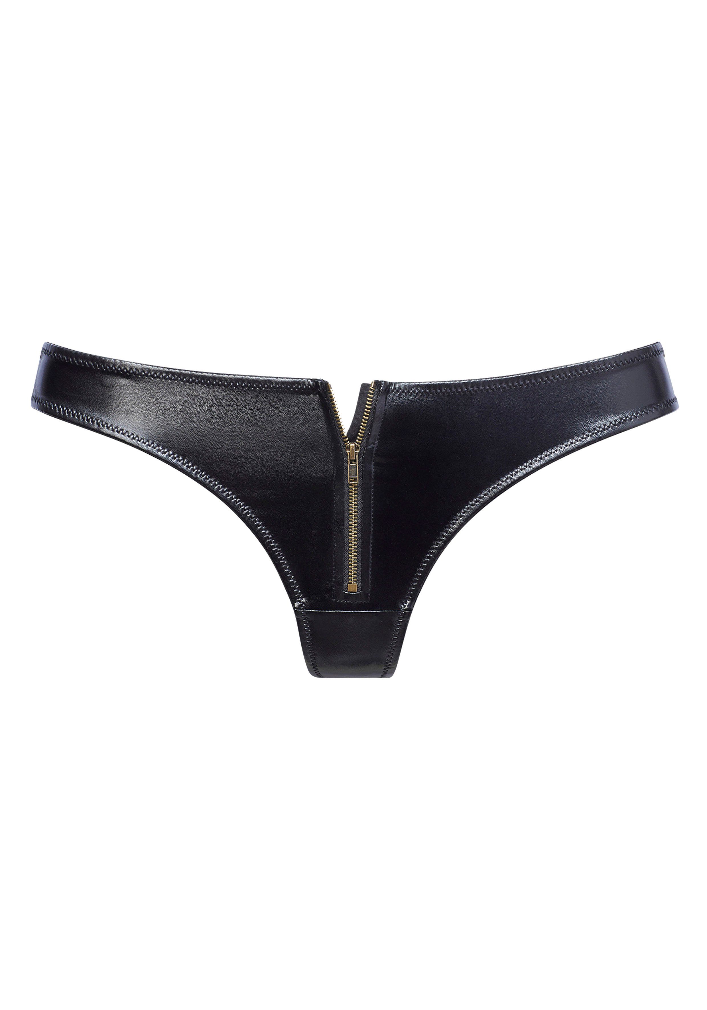 petite fleur gold String in Leder-Optik mit Reißverschluss (Kunstleder) günstig online kaufen