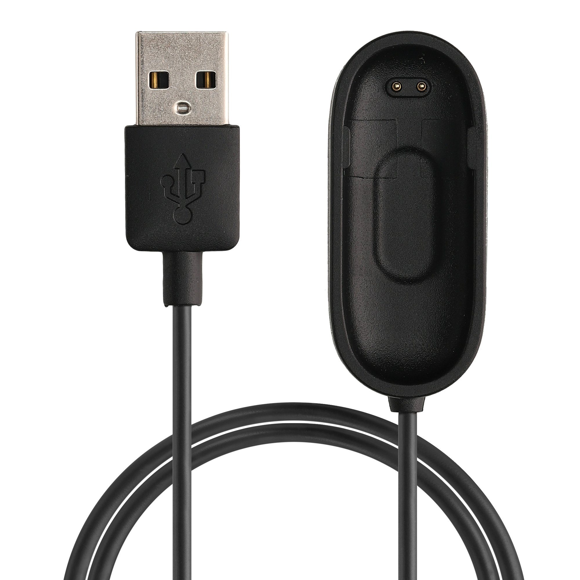 kwmobile USB Ladekabel für Xiaomi Mi Band 4 Elektro-Kabel, (6,00 cm), Kabel Charger - Smart Watch Ersatzkabel - Fitnesstracker Aufladekabel