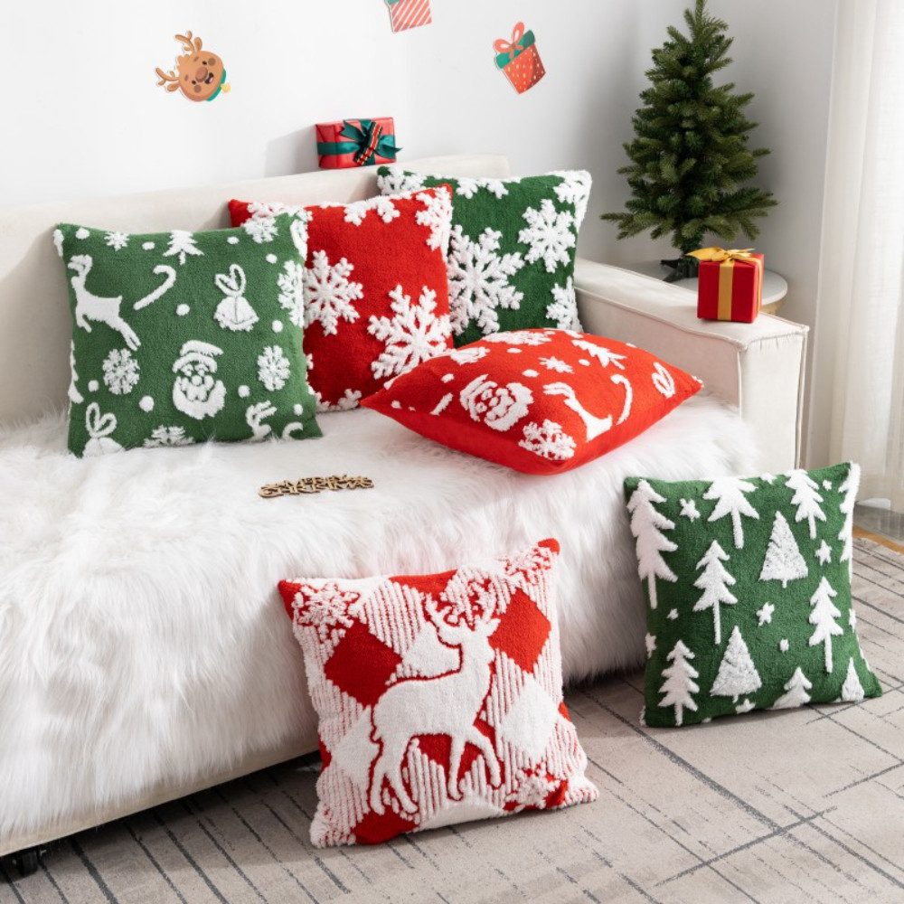 BYSURE Kissenbezug NF13WH00113, (2 Stück), Weihnachtskissen günstig online kaufen