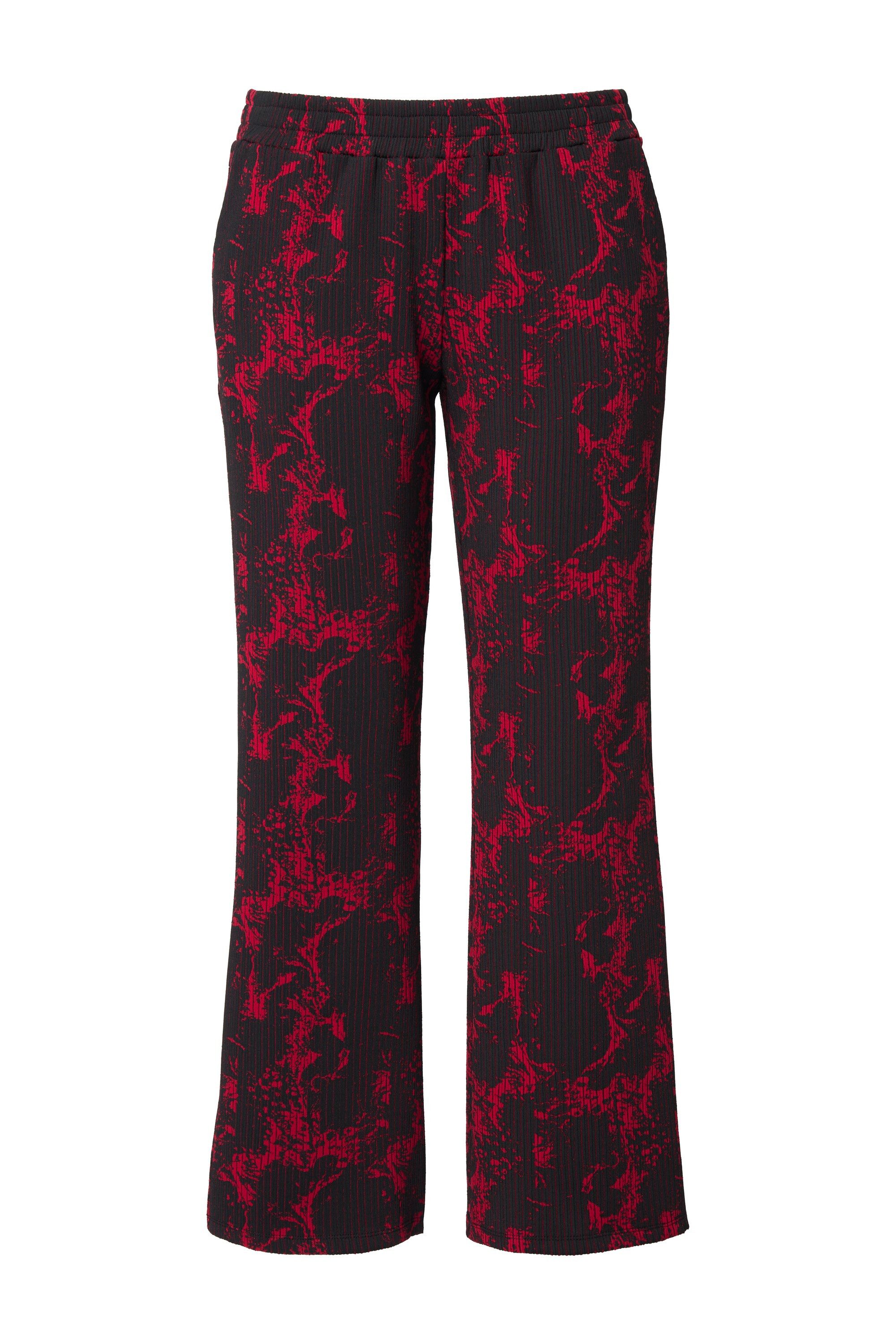 MIAMODA Schlupfhose Jerseyhose Allover-Muster Elastikbund günstig online kaufen