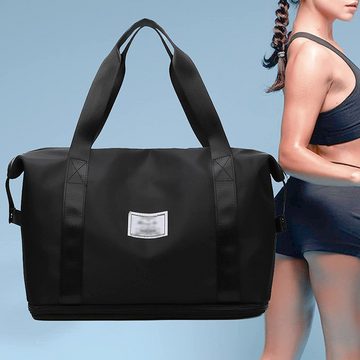 Bedee Reisetasche Sporttasche Reisetasche Damen Sporttasche (Faltbare Reisetasche mit großer Kapazität, 1-tlg., mit Reißverschlus), für Handgepäck Tasche Weekender Bag Schwimmtasche Travel Bag