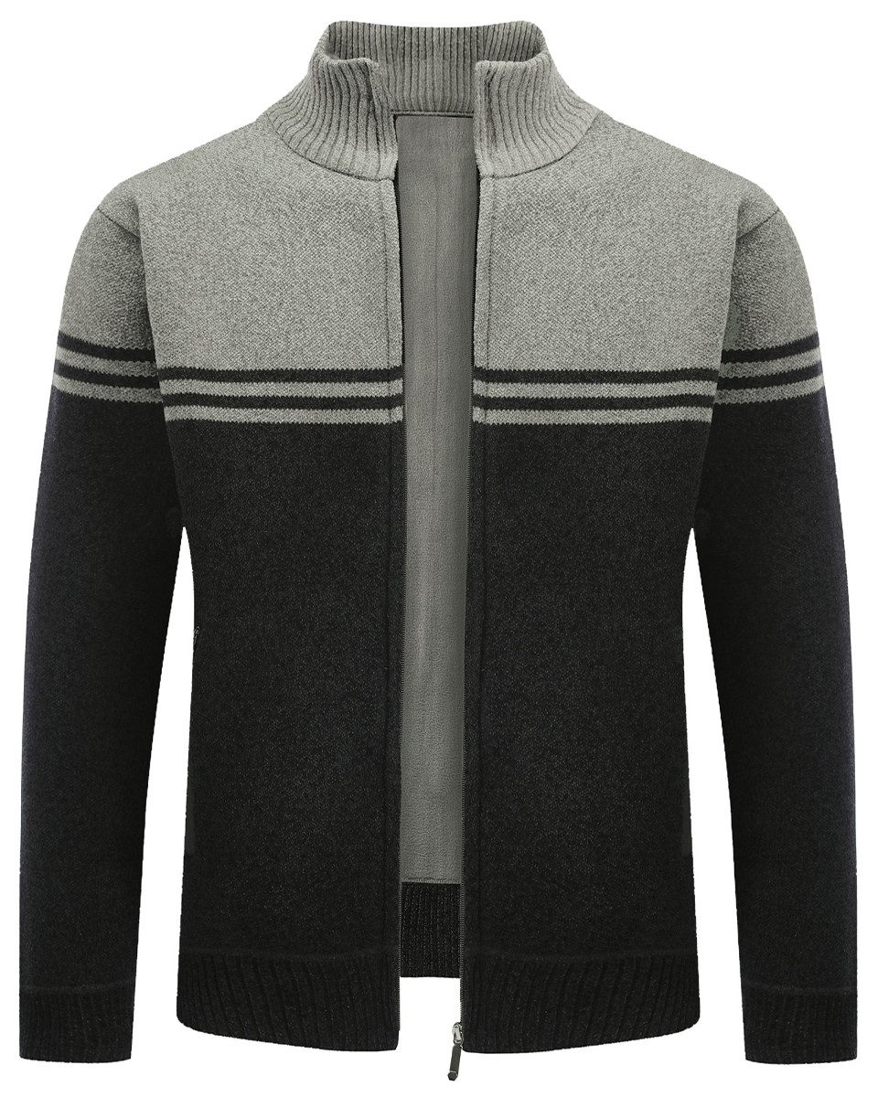 Allthemen Cardigan mit Stehkragen Grobstrick warmer günstig online kaufen