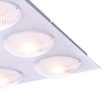 etc-shop LED Deckenleuchte, LED-Leuchtmittel fest verbaut, Warmweiß, 45 Watt LED Decken Leuchte quadratisch Beleuchtung Energie Spar Lampe