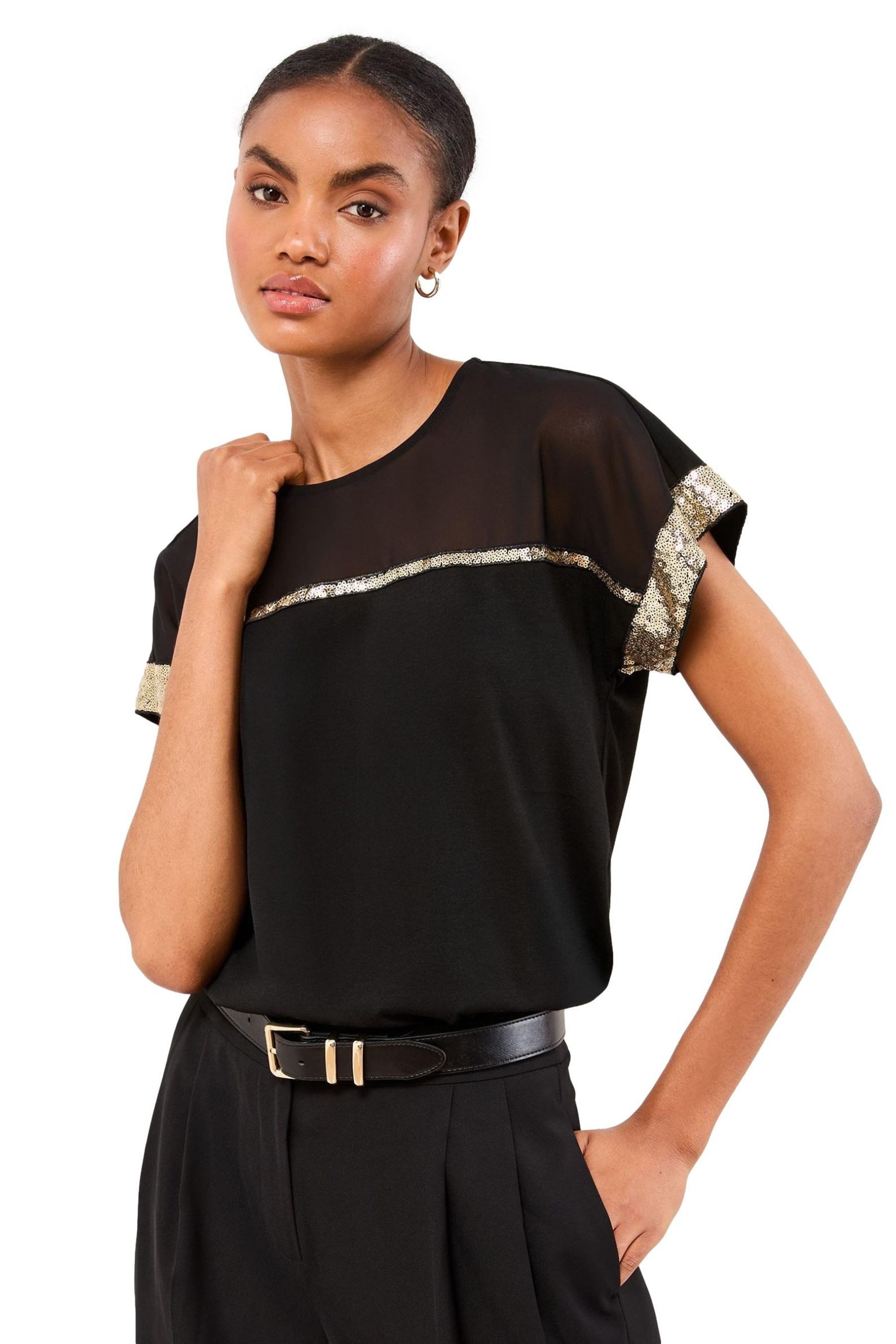 LIPSY T-Shirt Lipsy T-Shirt mit Rundhalsausschnitt, Regular (1-tlg)