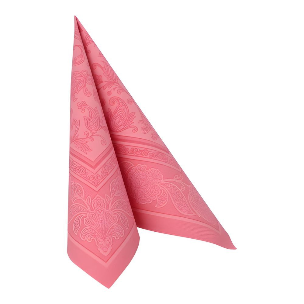 PAPSTAR Papierserviette 20 x Servietten ROYAL Collection 1/4-Falz 40 cm x 40 cm rosa Ornaments – Bild 2 von 3