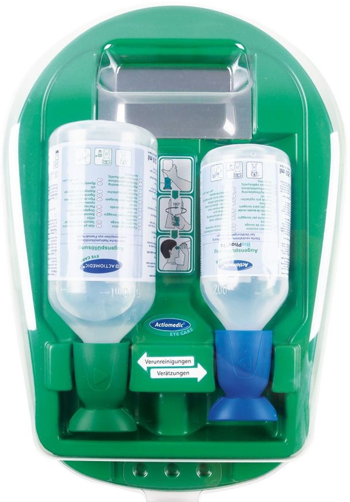 Franz Mensch Erste-Hilfe-Set Augenspülstation Eye Care Medidrop II 500ml + 250ml