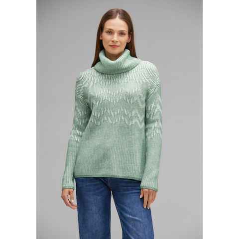 STREET ONE Rollkragenpullover im soften Baumwoll-Mix