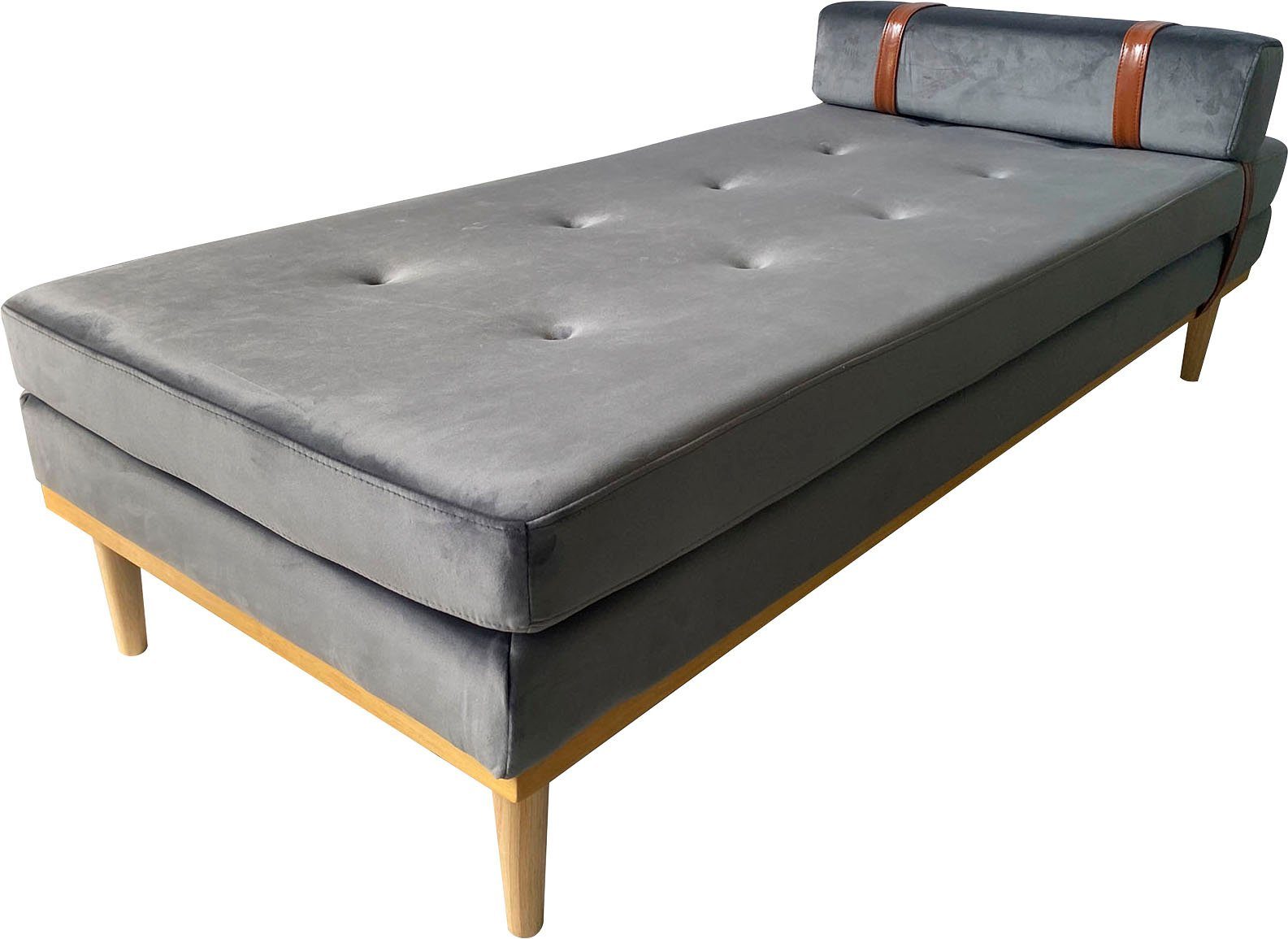 SalesFever Daybed Bett: Entspannung pur, Entspannung pur: Tagesliege mit Kopf- und Nackenstütze