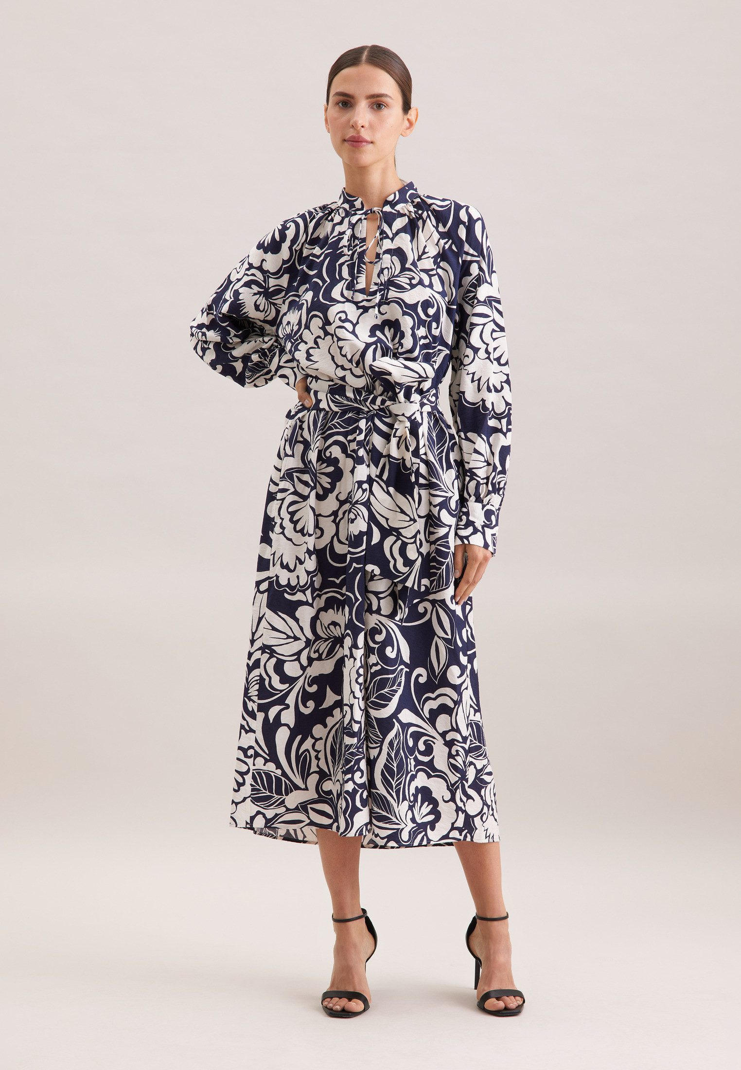 seidensticker Sommerkleid 1/1 V-Neck Druck