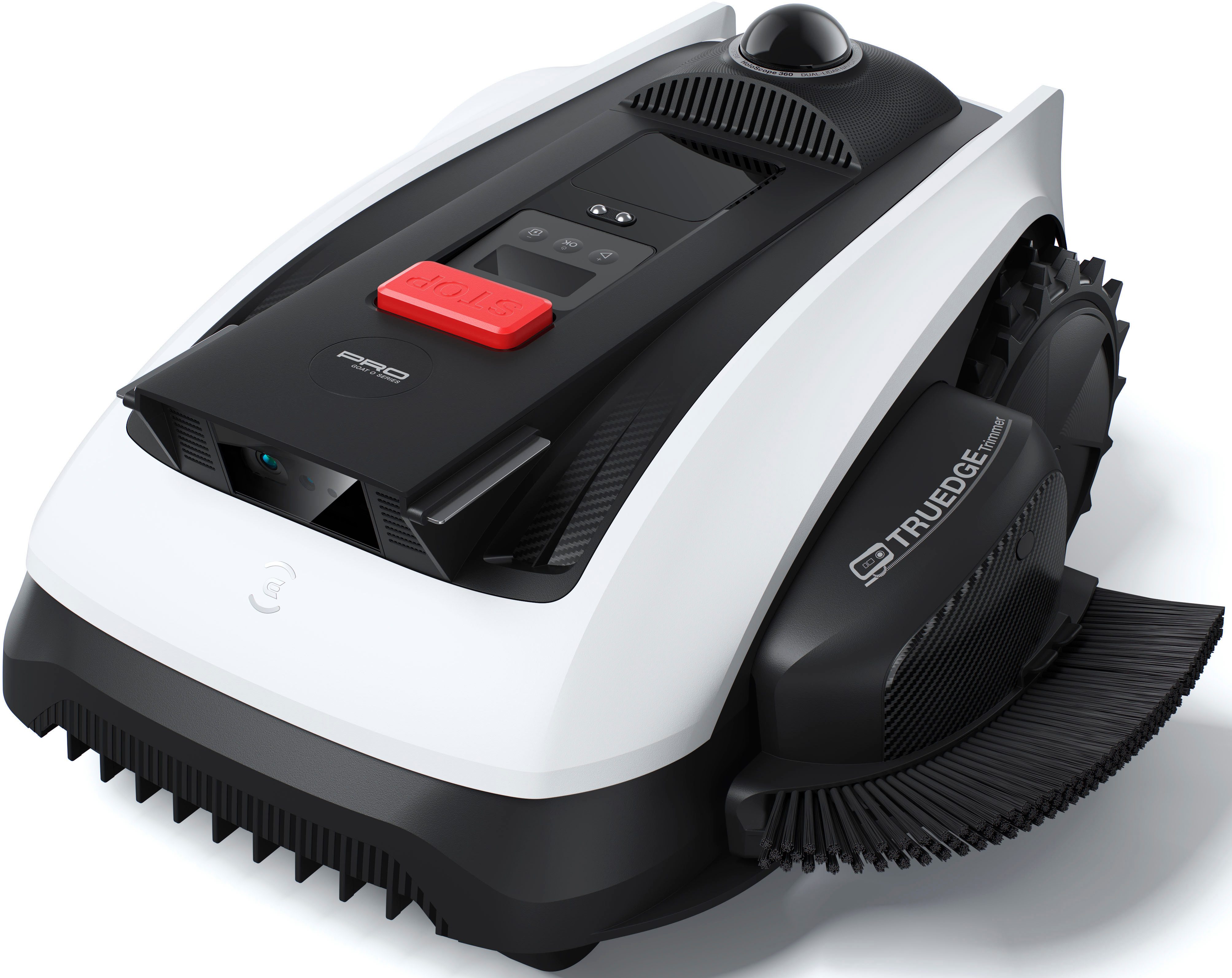 ECOVACS Rasenmähroboter GOAT O1200 LiDAR PRO, bis 1200 m² Rasenfläche, (Trimmer (8500 rpm), mit bahnbrechender Dual-LiDAR Navigation für Gärten