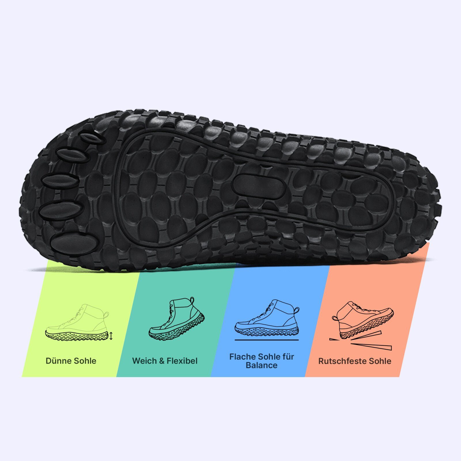 DOTALES Haven Winter Barfußschuhe Damen & Herren -Warm & Flexibel Barfußschuh Minimalschuhe