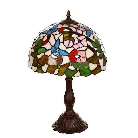BIRENDY Stehlampe Birendy 12 Zoll Tischlampe Tiffany Libelle groß Motiv Lampe