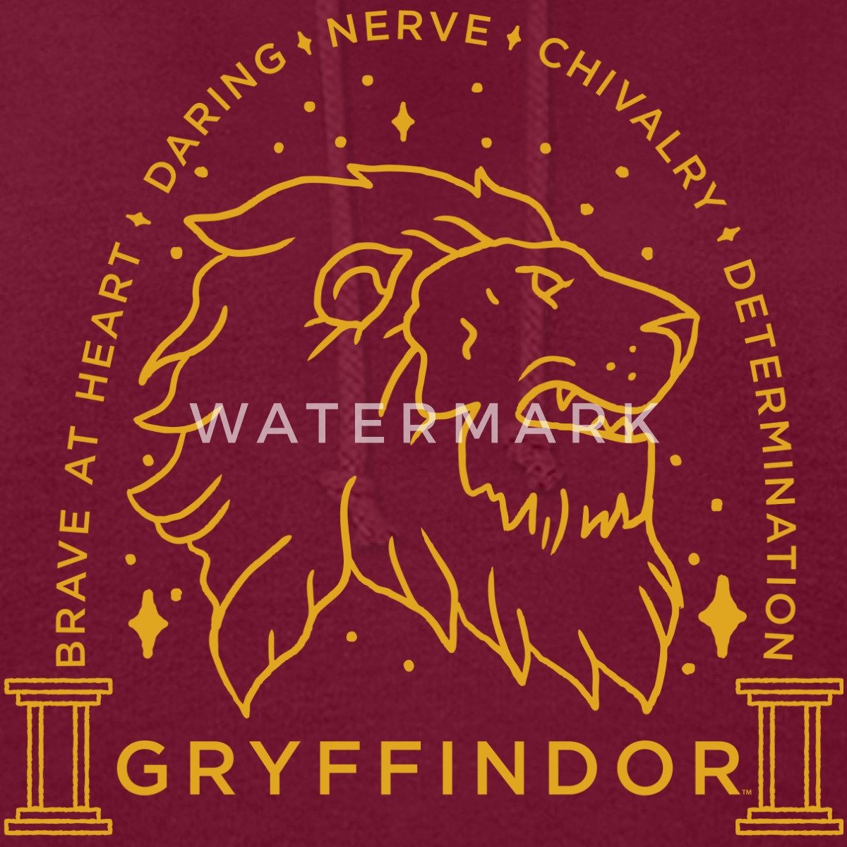 Spreadshirt Hoodie Harry Potter Gryffindor Löwe Damen Hoodie (1-tlg)