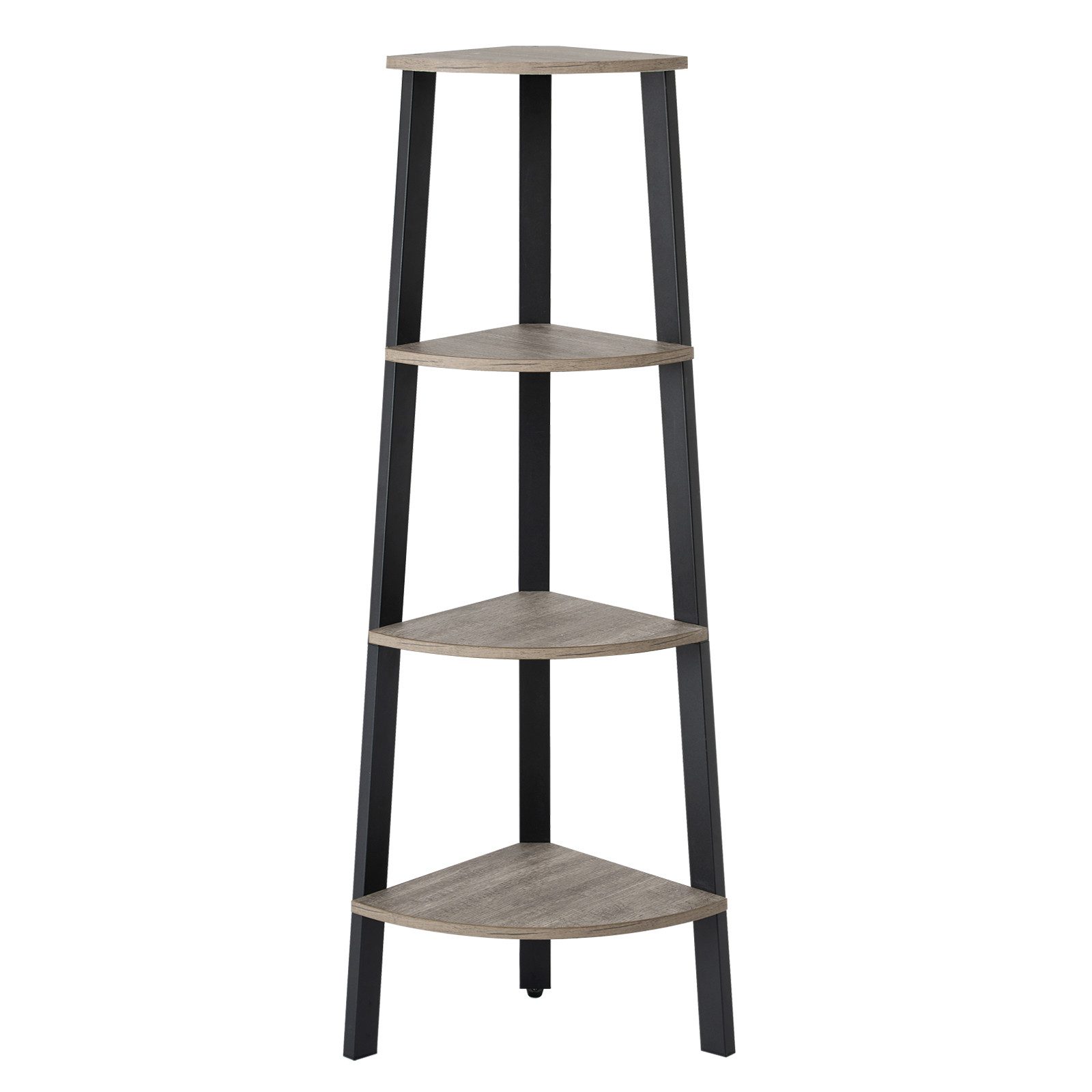 Mondeer Bücherregal Standregal, mit 4 Ebenen, Eckregal aus Metall, Vintage günstig online kaufen