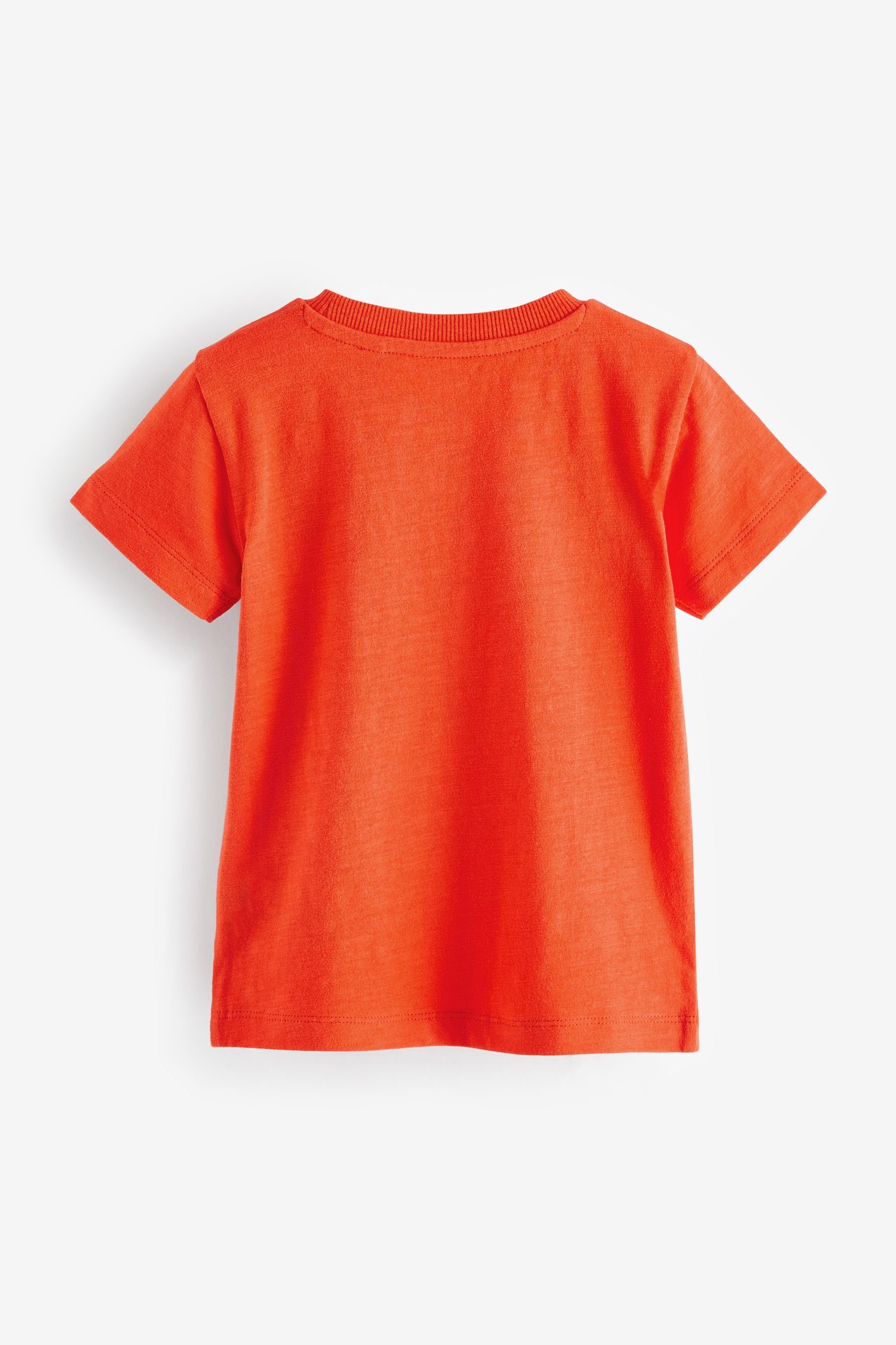 Next T-Shirt Kurzärmelige schlichte 5er-Pack im T-Shirts Red/Green (5-tlg)