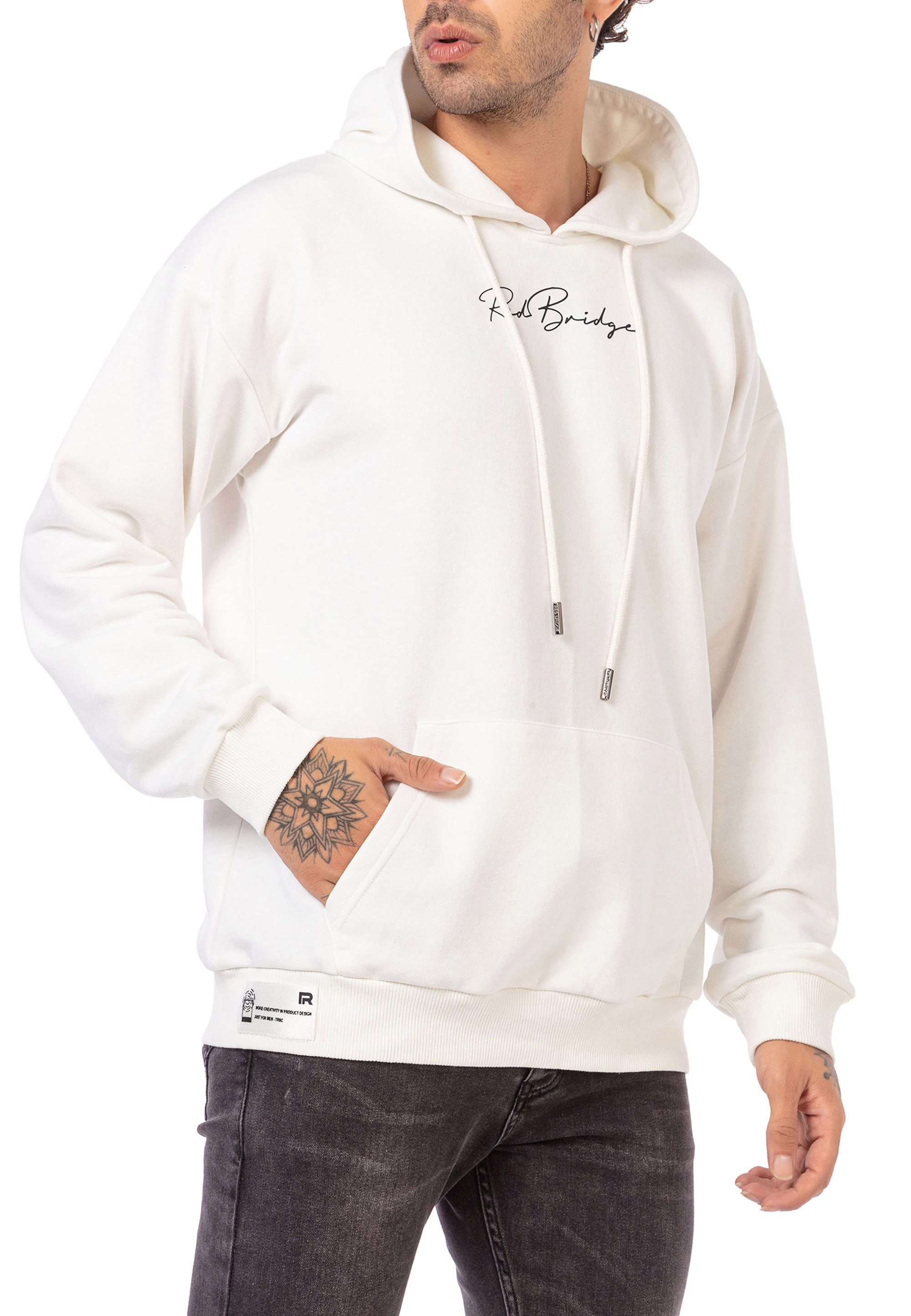 Hoodie Red Bridge Herren Kapuzenpullover Sweatshirt Signature