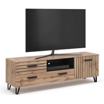 Vicco Lowboard TV-Regal Fernsehregal Amber 150x49 cm Eiche