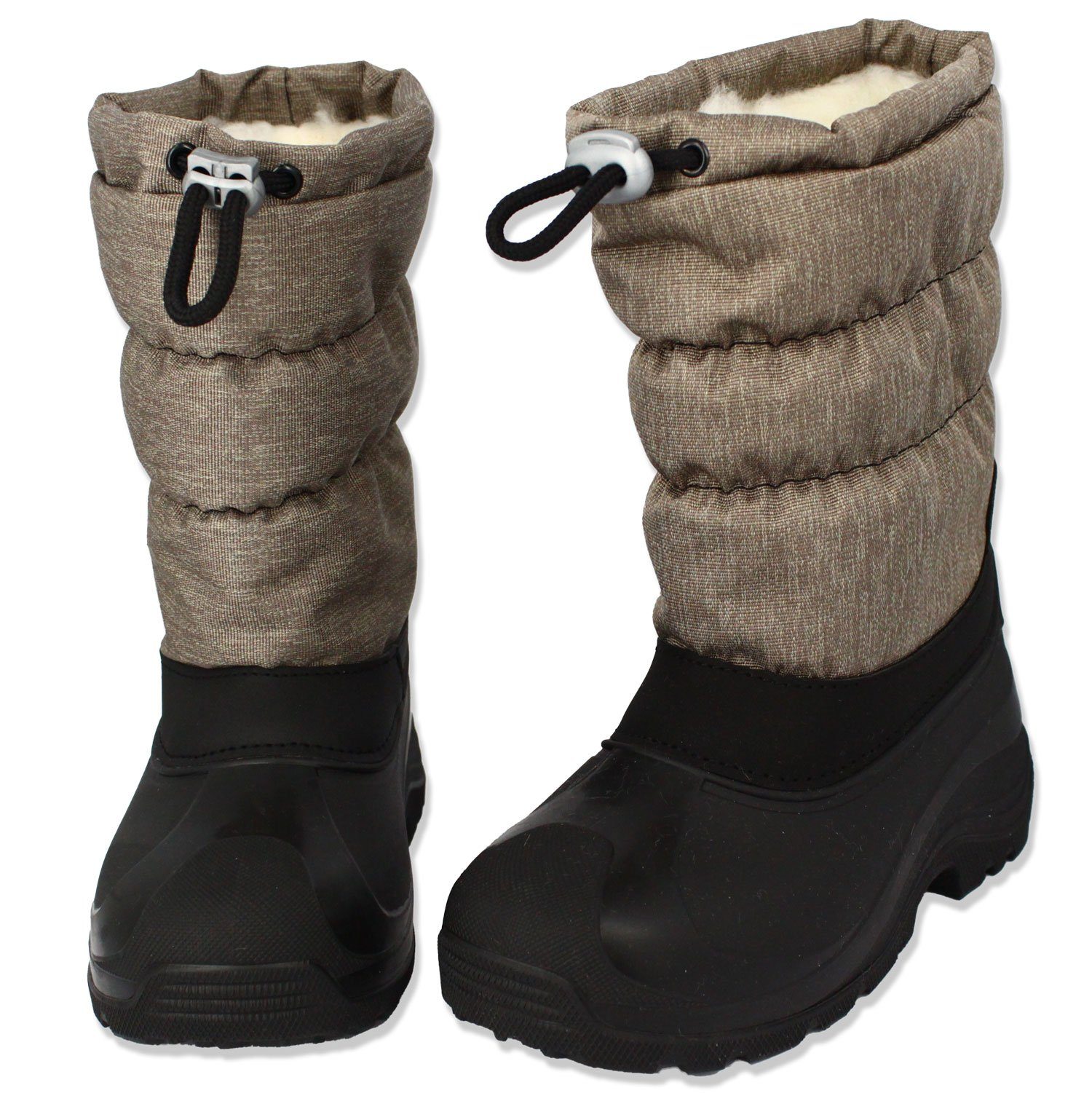 Beck Winterstiefel Snowboots Gummistiefel (sehr warmes, flauschiges Futter, für warme Füße bei Kälte und Schnee) rutschfeste Laufsohle – Bild 2 von 5