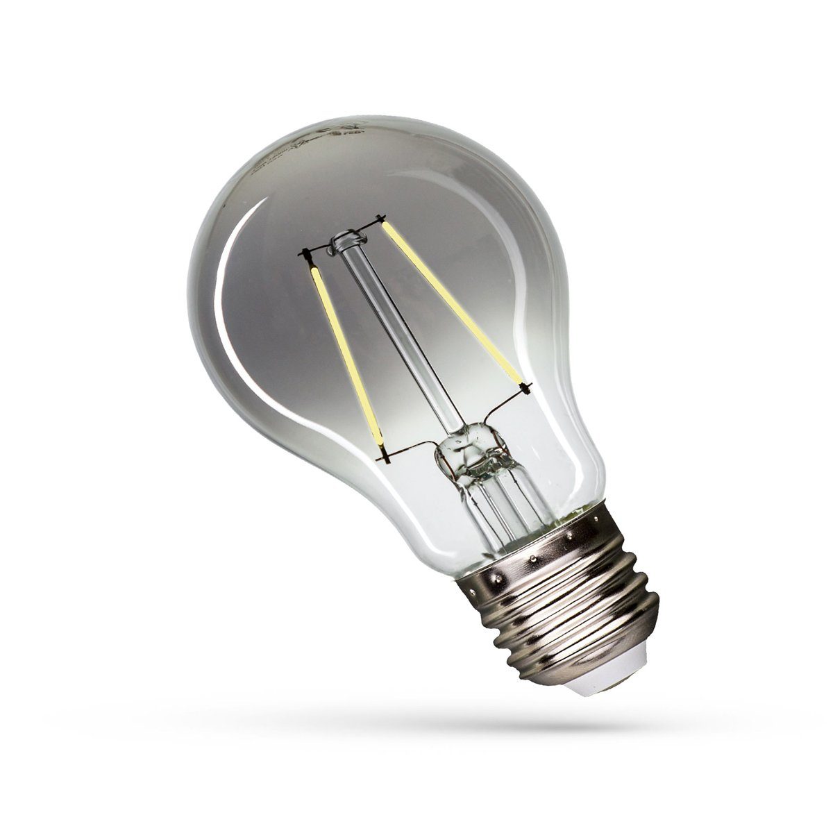 spectrum LED LED-Leuchtmittel E27 LED Retro Vintage Modern Schwarz Filament Leuchtmittel Glühbirne, Neutralweiß, Schwarze LED Filament Glühbirne A60 Edison Gewinde 4000K Neutralweiß | Leuchtmittel