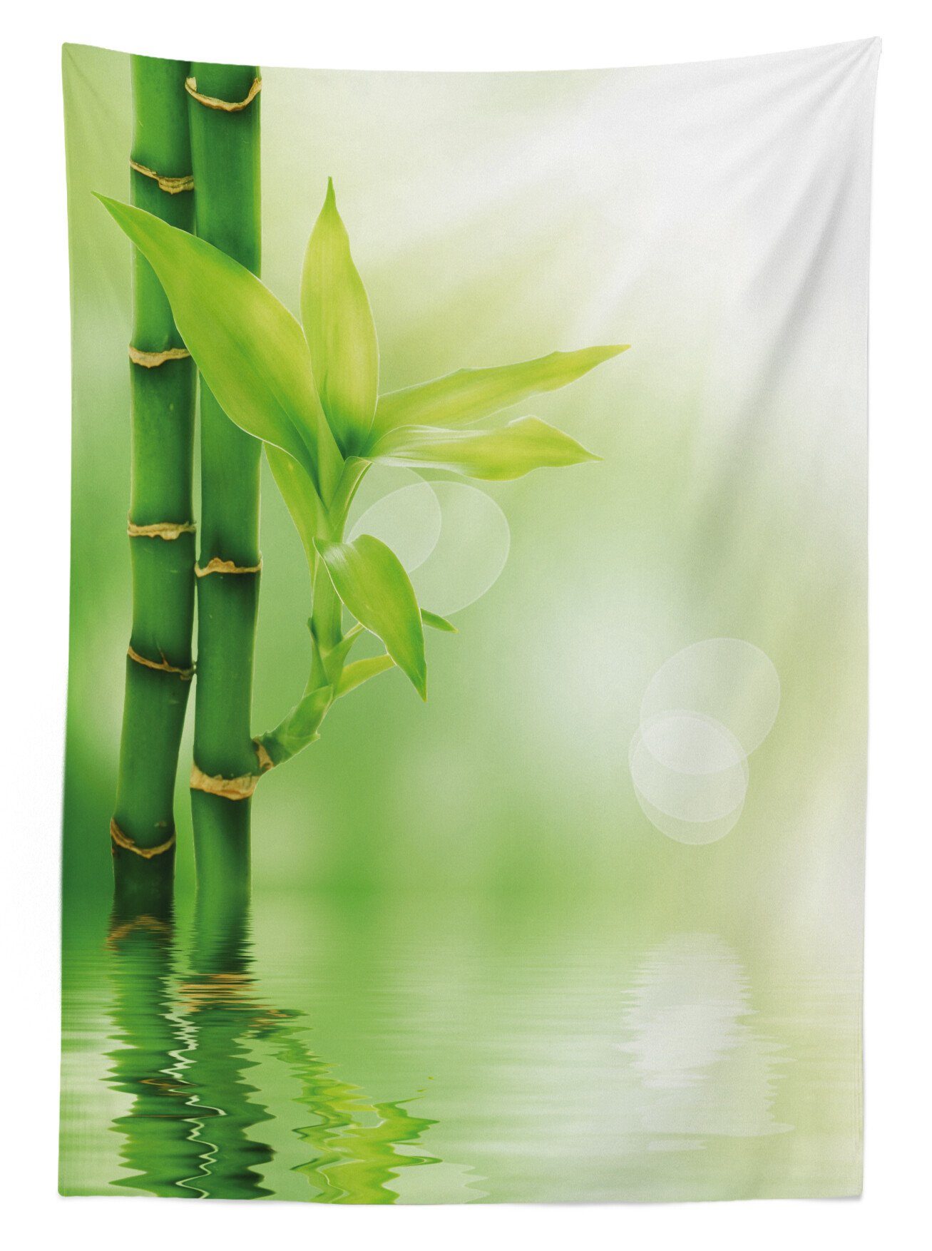 Außen aus Klare Farbfest geeignet Abakuhaus Pflanze Wasser den Tischdecke Waschbar Farben, Bereich Bambus Für