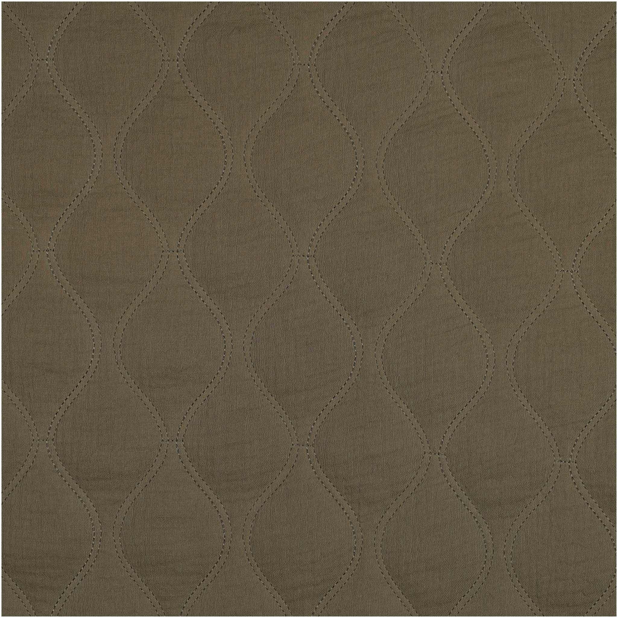 maDDma Stoff Steppstoff Quilt Double Gauze Stepper ab 0,5m wattiert beidseitig, olivgrün
