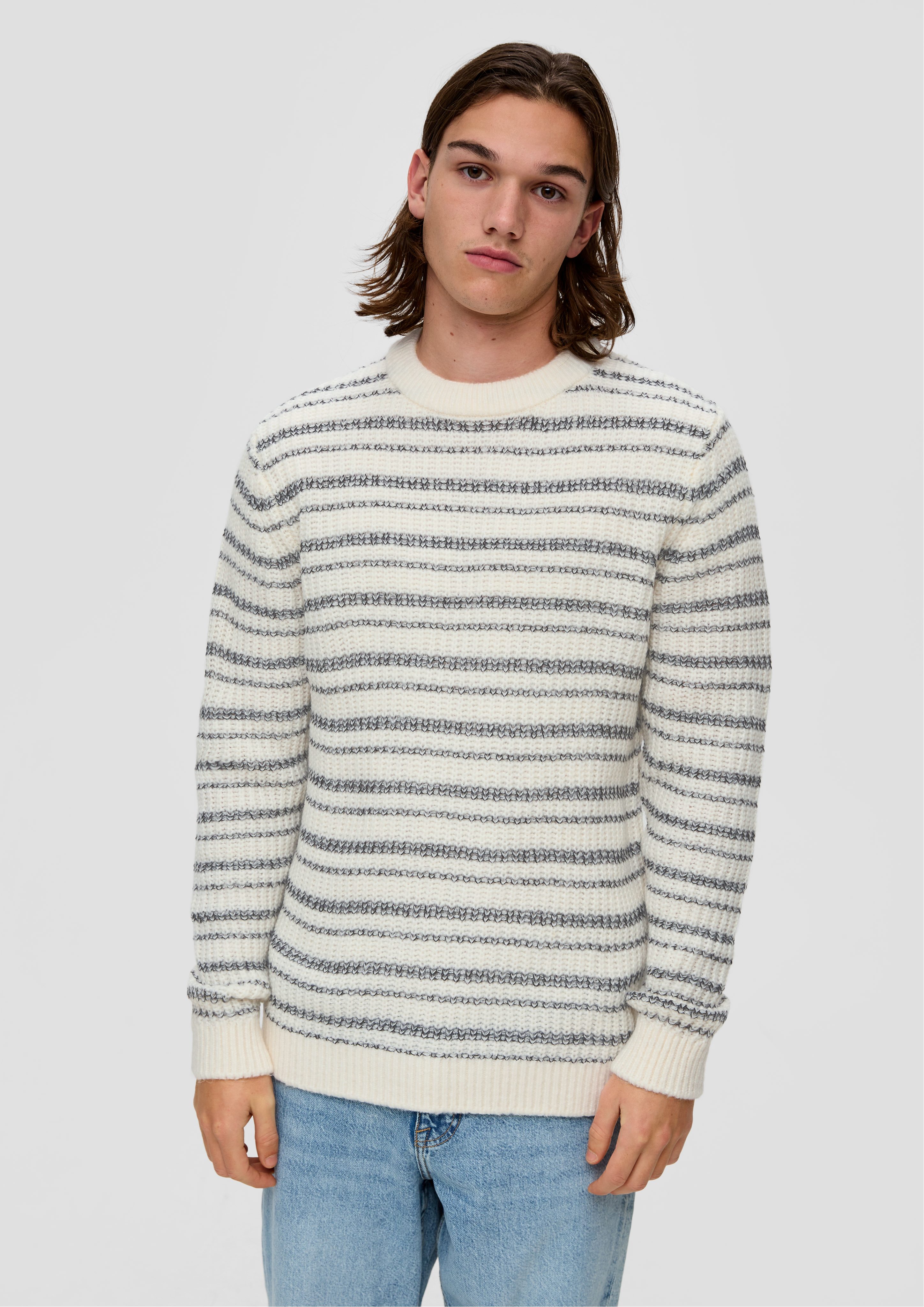 Strickpullover Strickpullover mit Rippstruktur