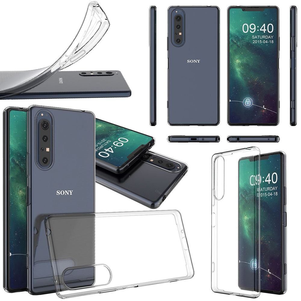 Wigento Handyhülle »Für Sony Xperia 5 II 2. Gen Silikoncase TPU Schutz ...